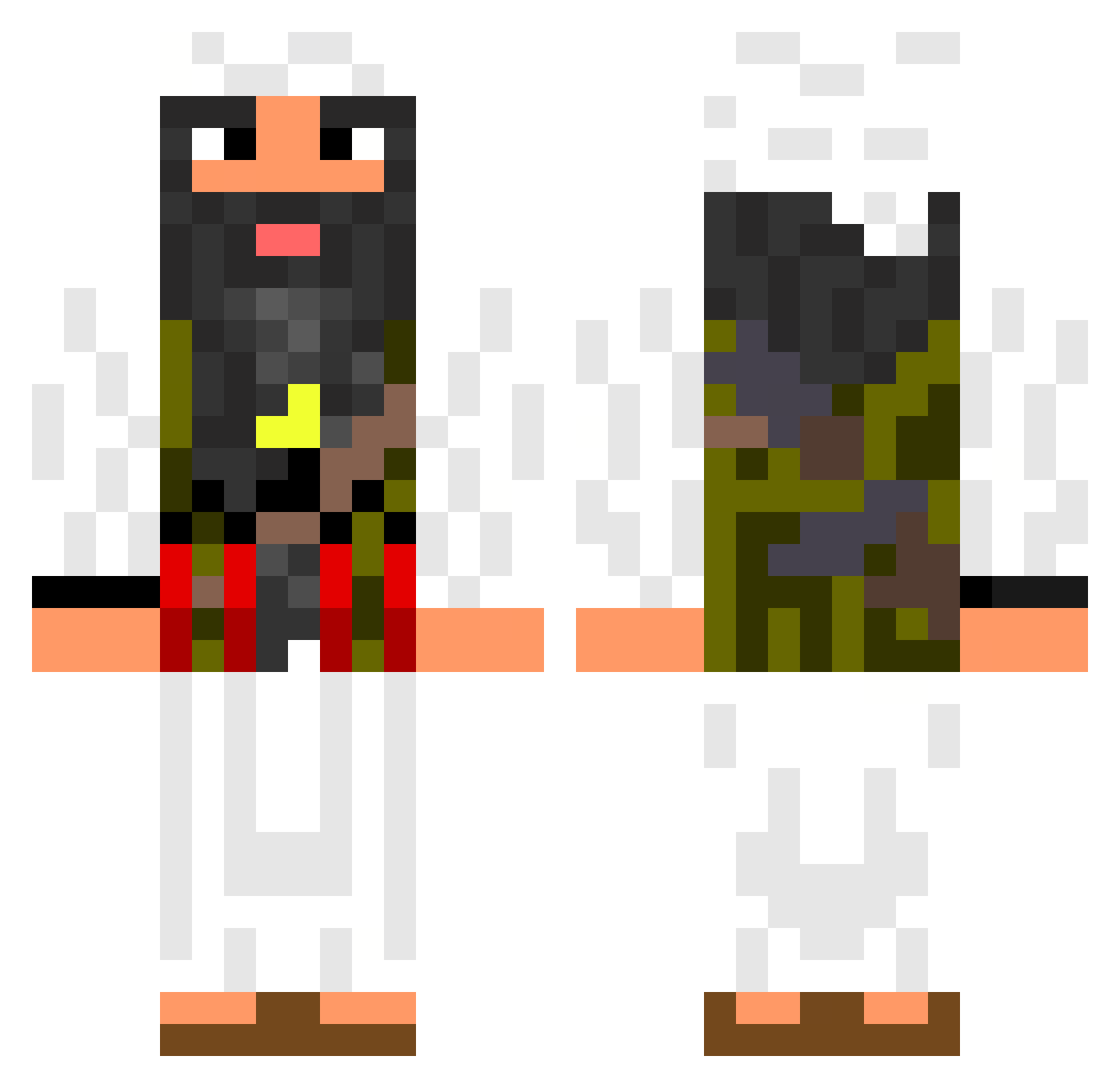 Martinbal92 Minecraft skin, front and back view