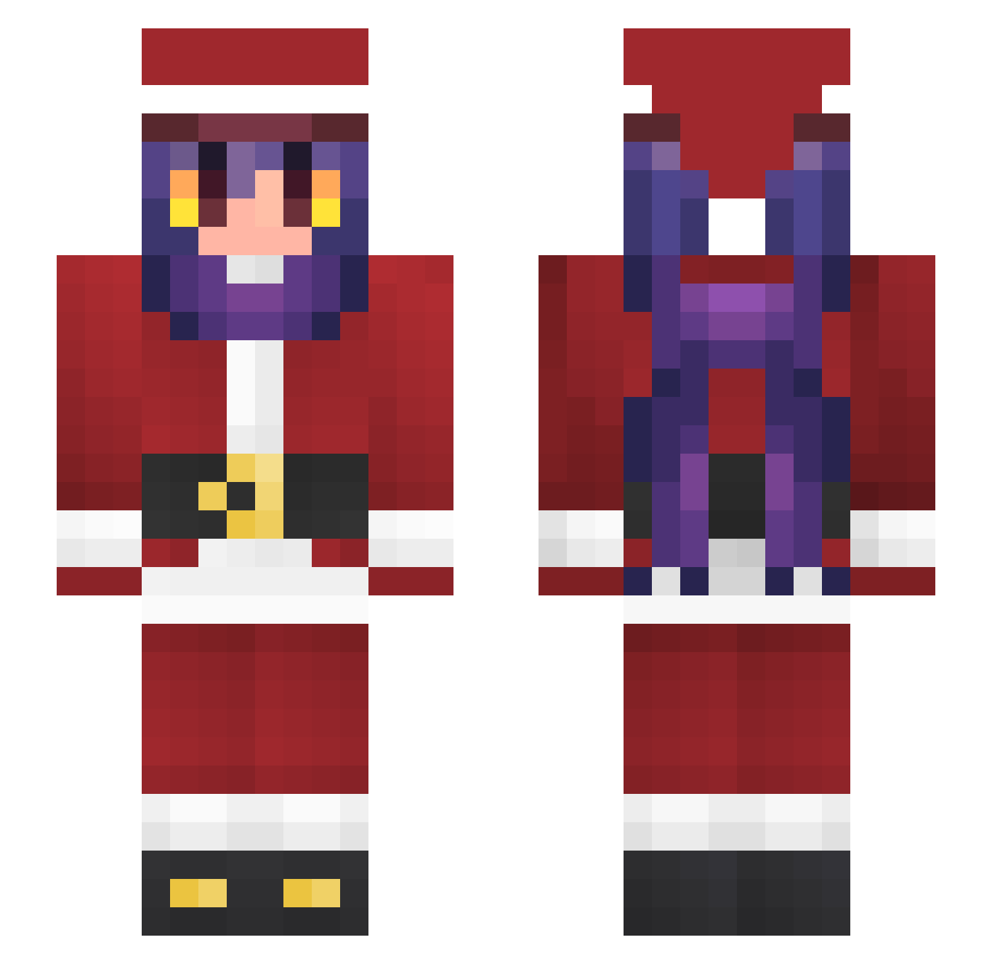 NacYup523 Minecraft skin, front and back view