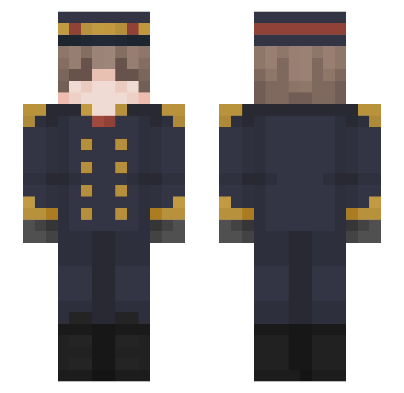 szpec16 Minecraft skin, front and back view