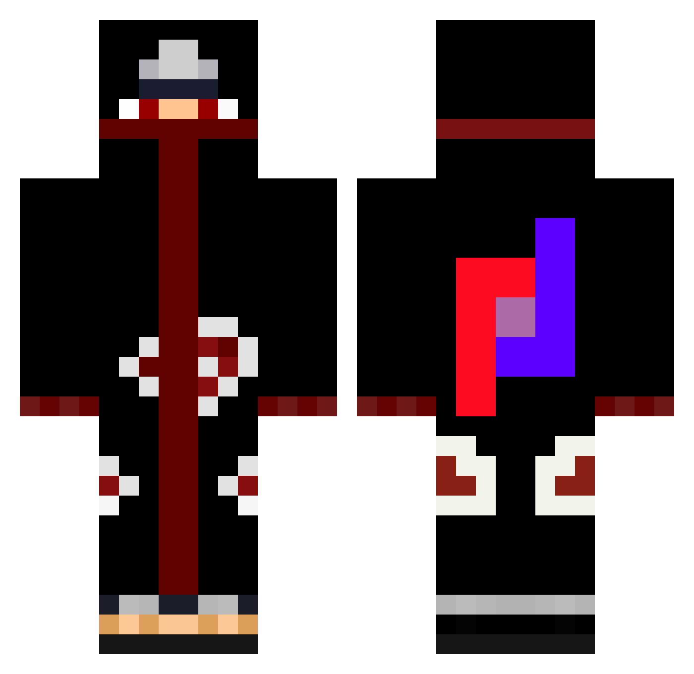 Em_Atlantis Minecraft skin, front and back view