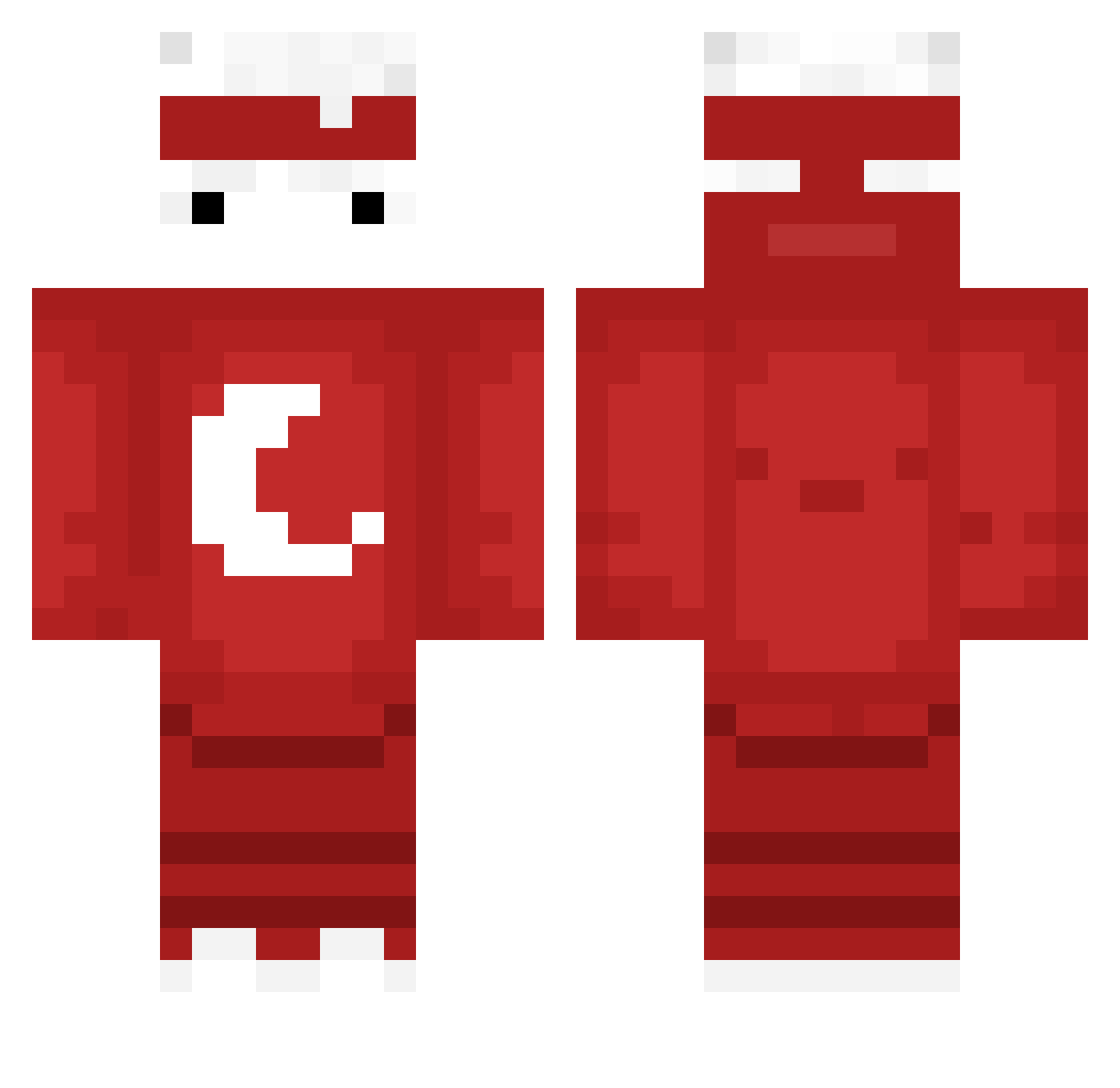 Jordi223D Minecraft skin, front and back view