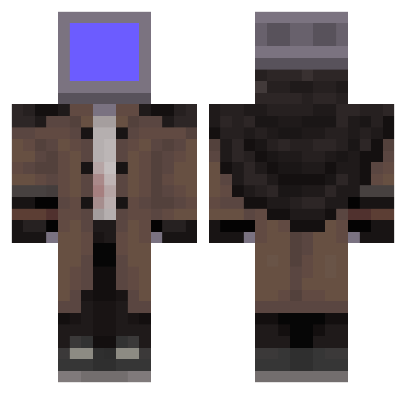 nezuko_04 Minecraft skin, front and back view