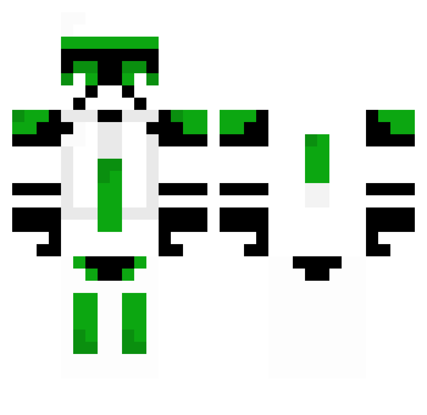 sim11 Minecraft skin, front and back view
