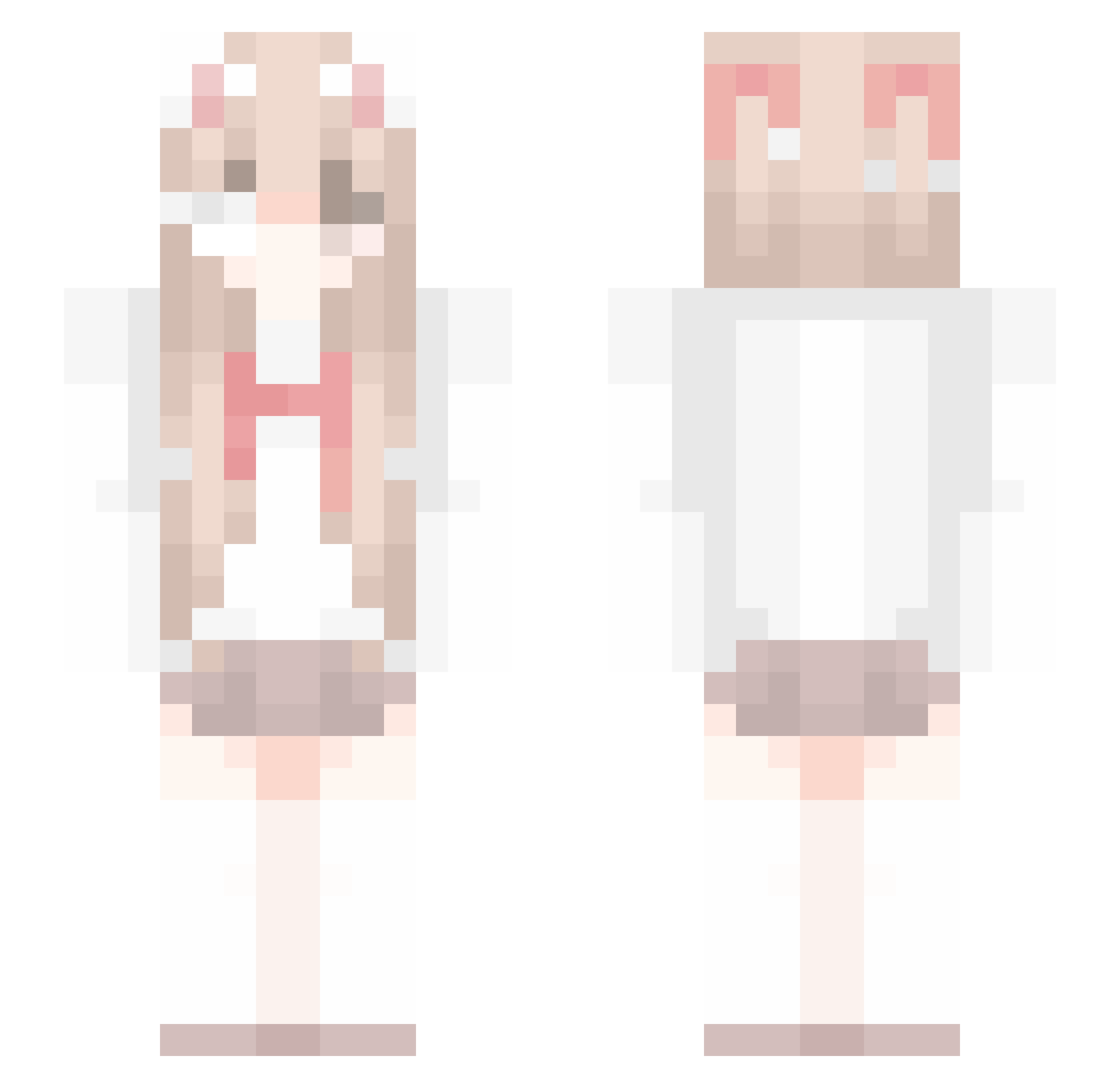 RRRRirichiyo Minecraft skin, front and back view