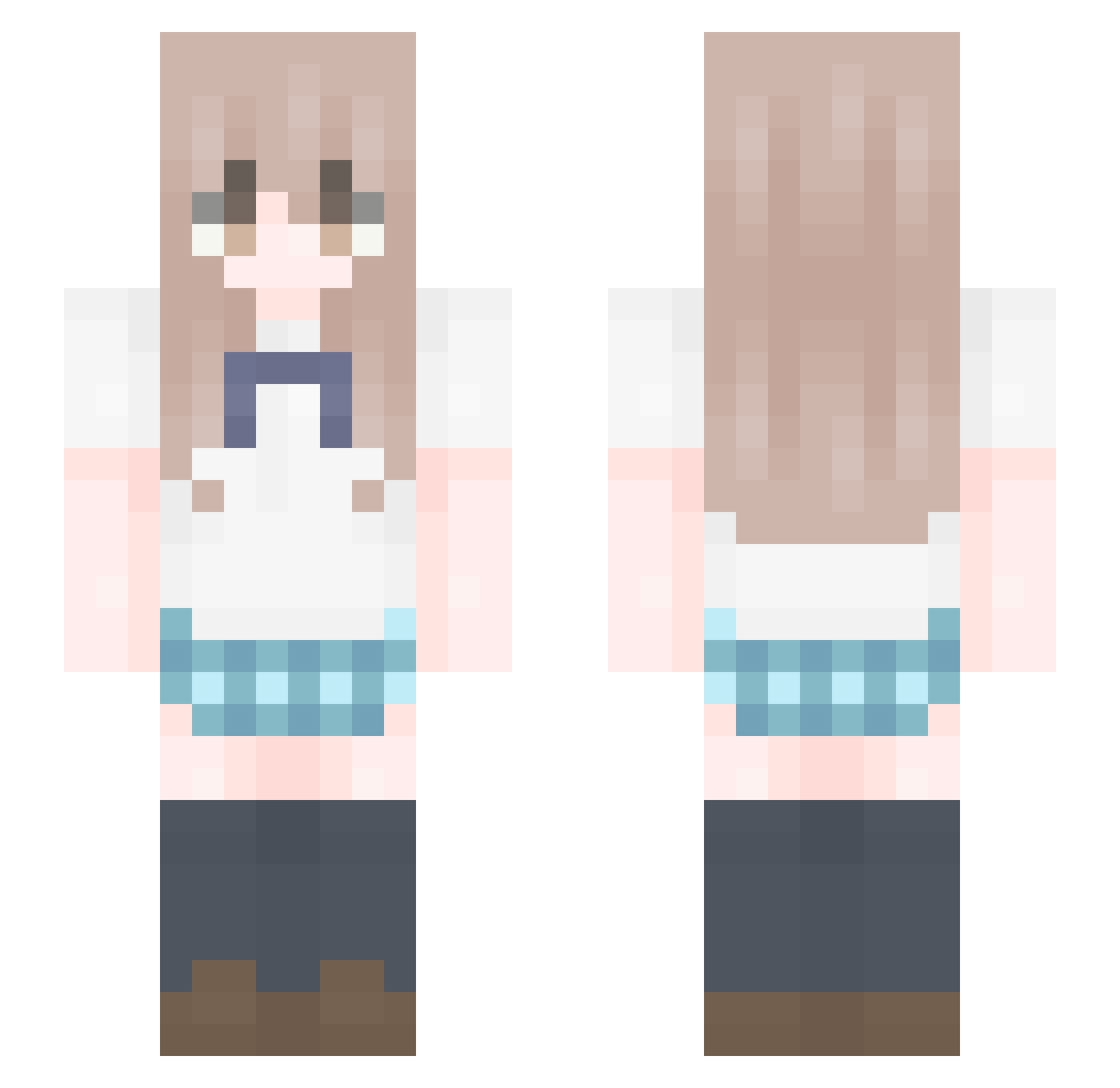 veeynz Minecraft skin, front and back view
