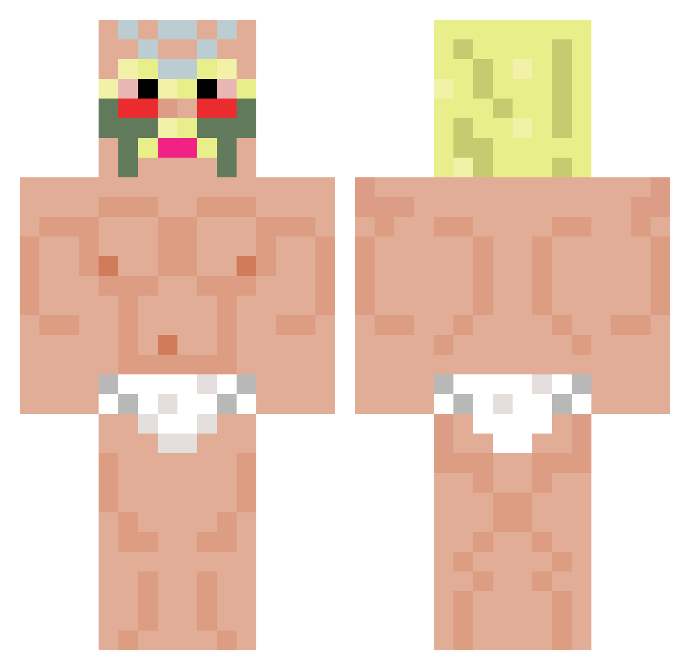 ACC_12 Minecraft skin, front and back view