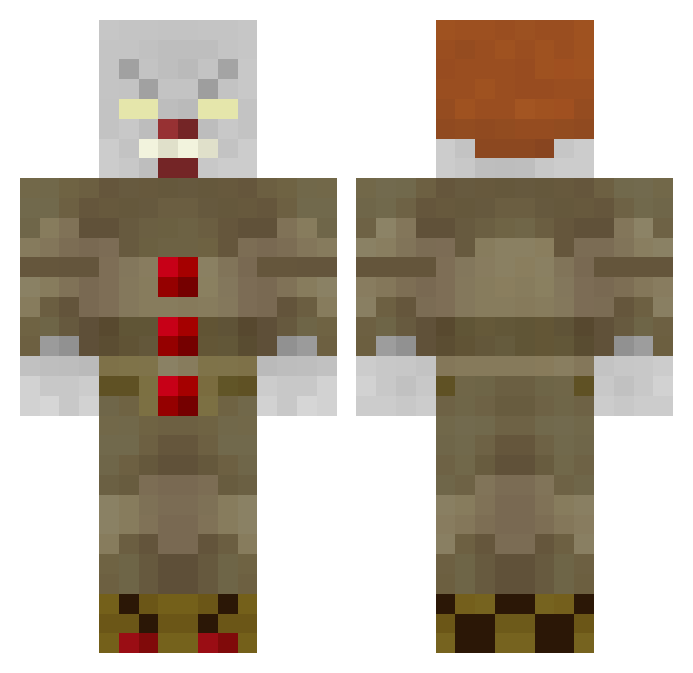 Ali999Omg Minecraft skin, front and back view