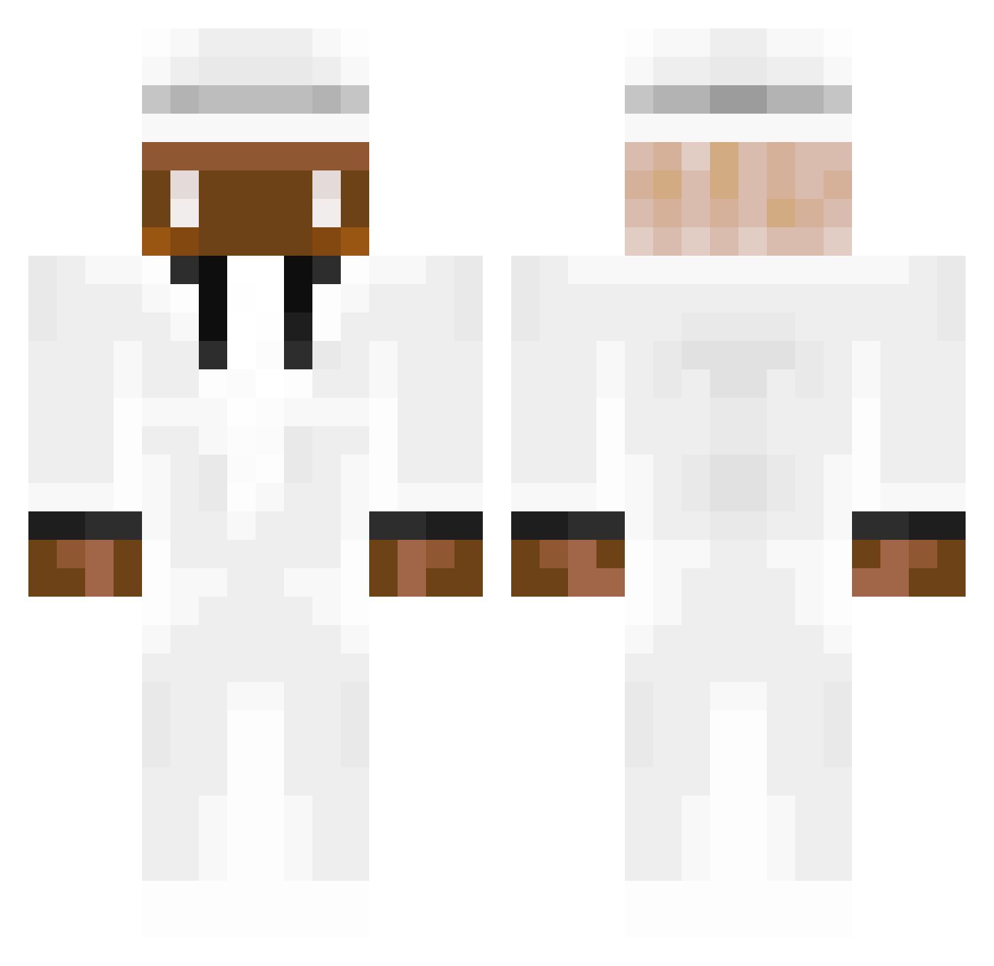 FabriqWasTaken Minecraft skin, front and back view