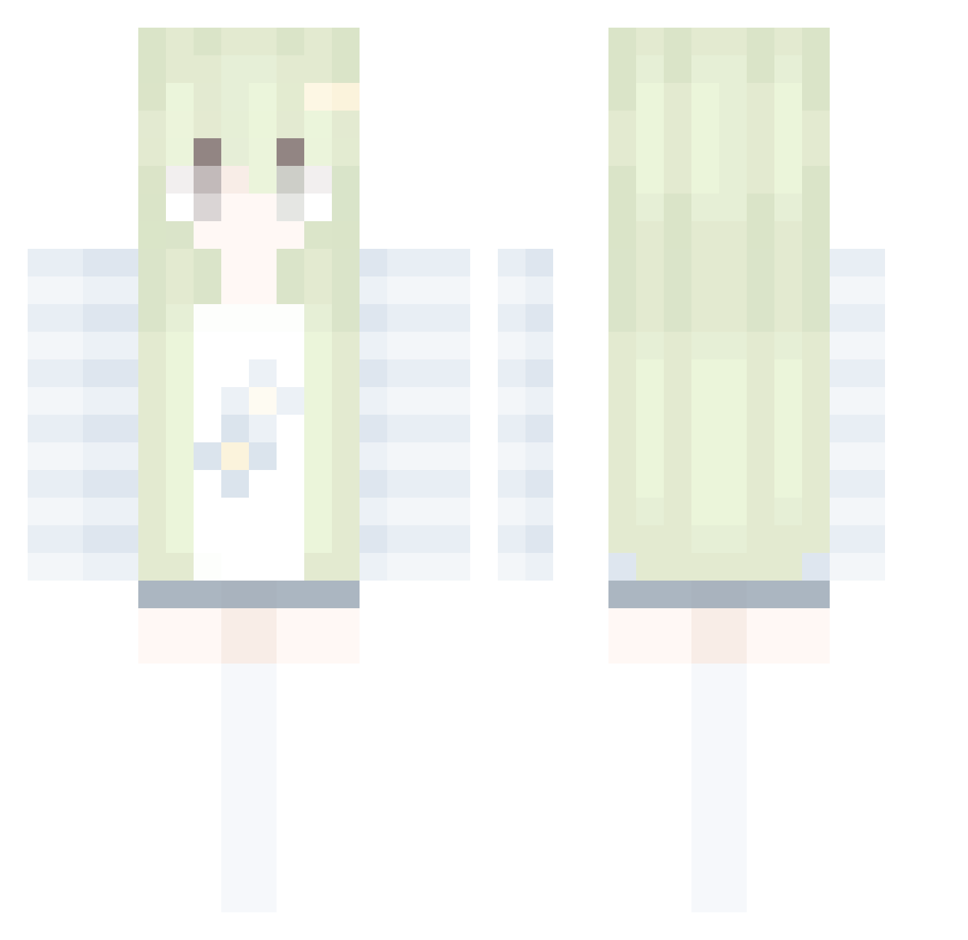 Nine9zaza Minecraft skin, front and back view