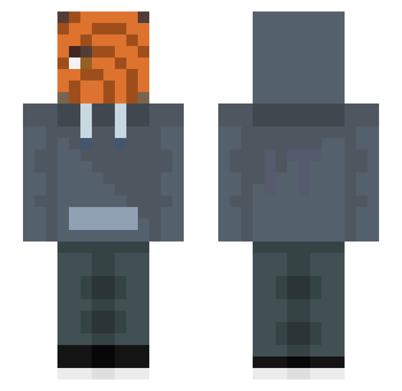 Tobi1974 Minecraft skin, front and back view