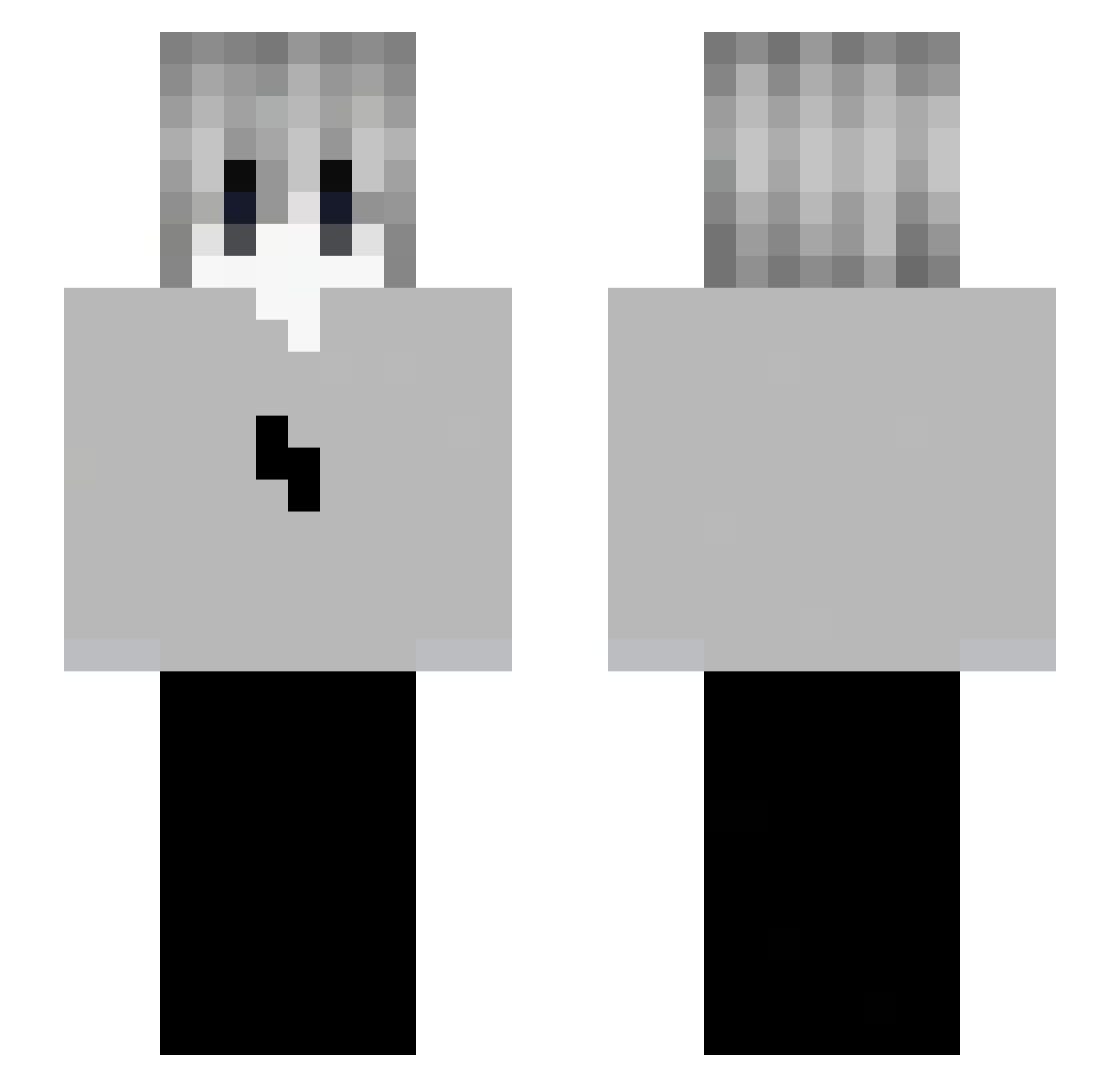 Hugo931YTV Minecraft skin, front and back view