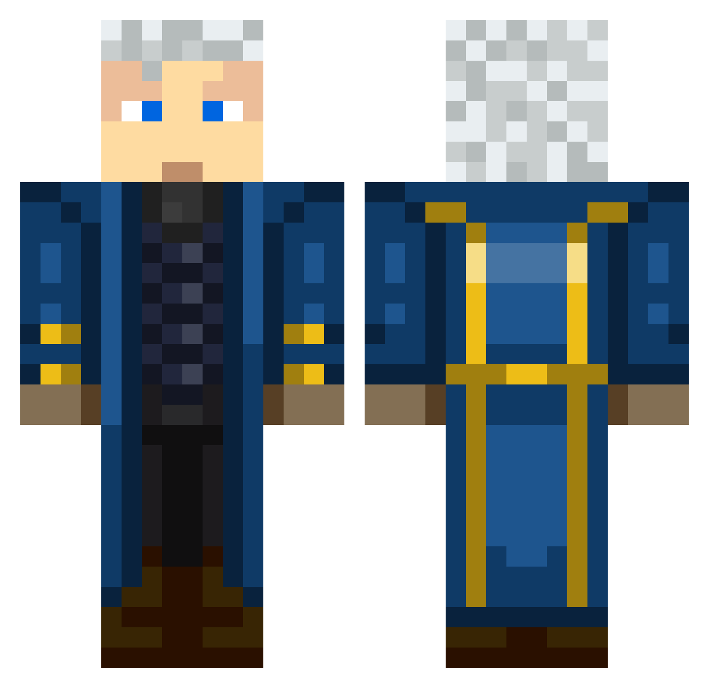 LenBen12345 Minecraft skin, front and back view