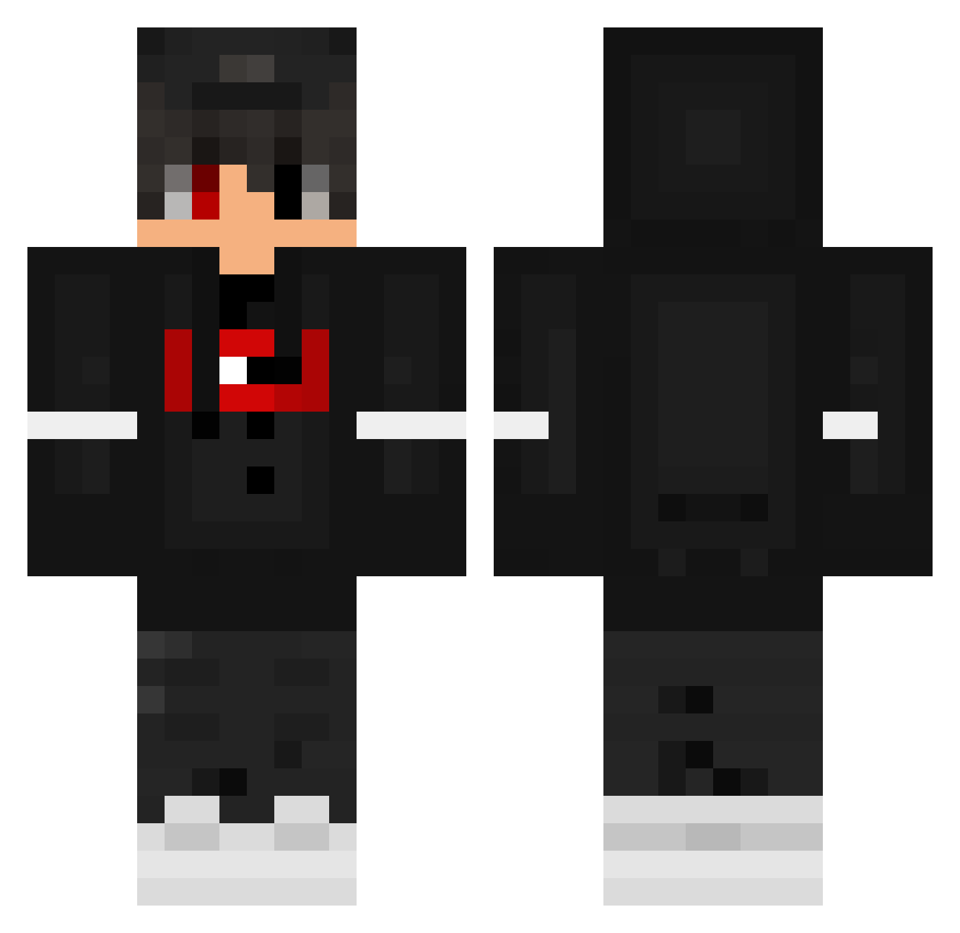 xApatoo Minecraft skin, front and back view