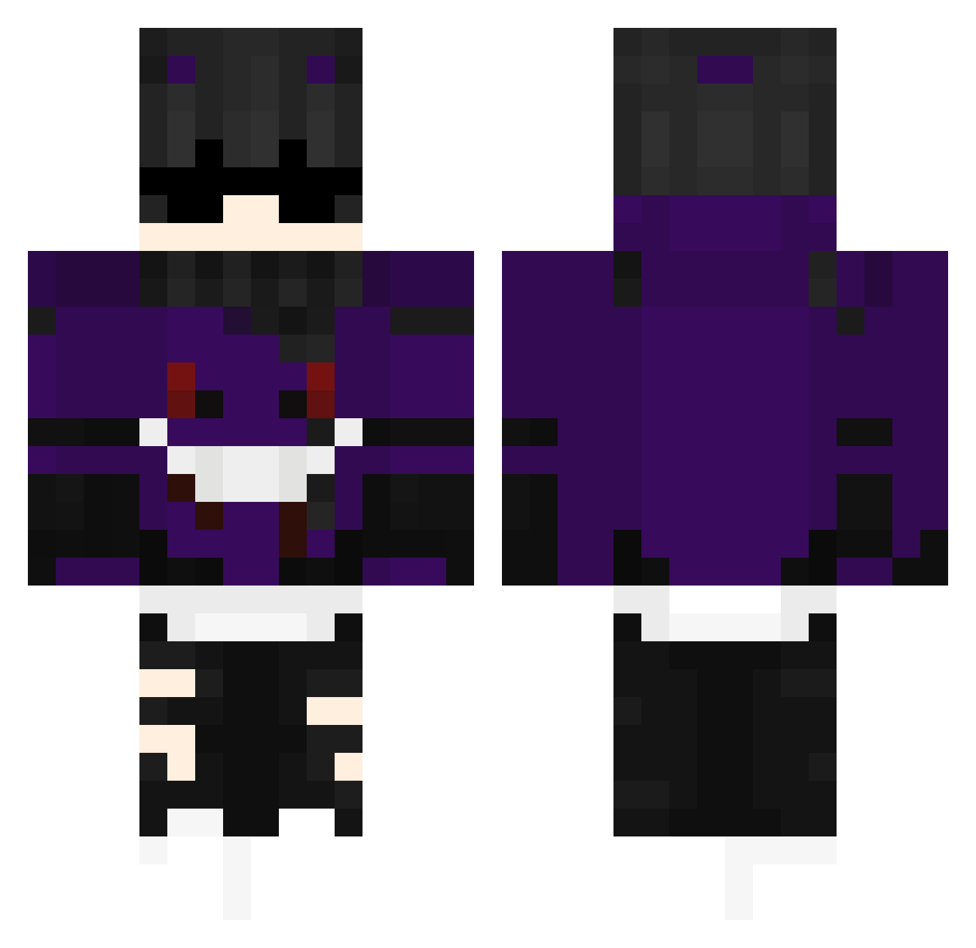 iLevai Minecraft skin, front and back view