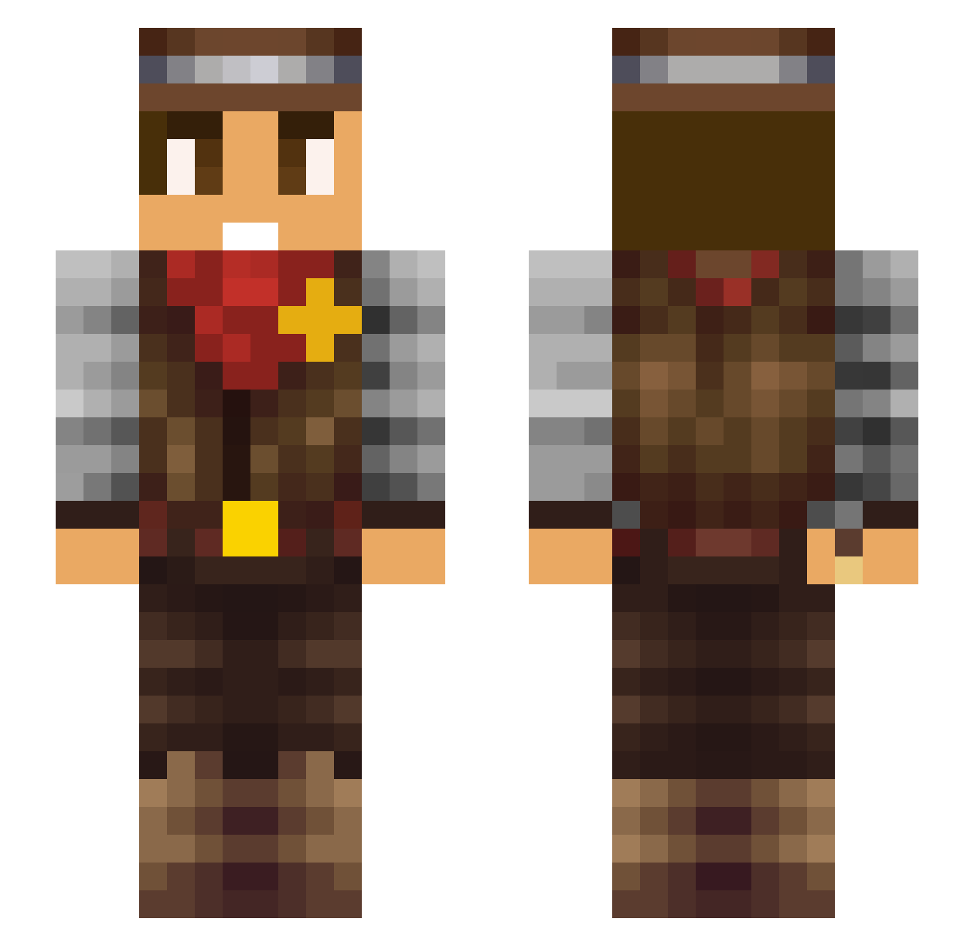 AGuerra16 Minecraft skin, front and back view