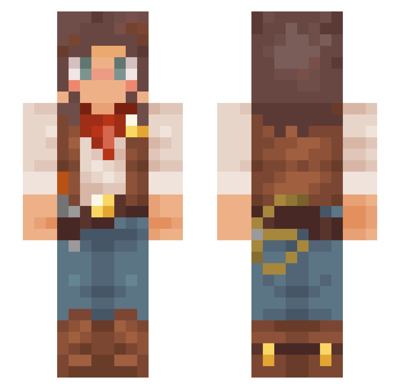 somekarma Minecraft skin, front and back view