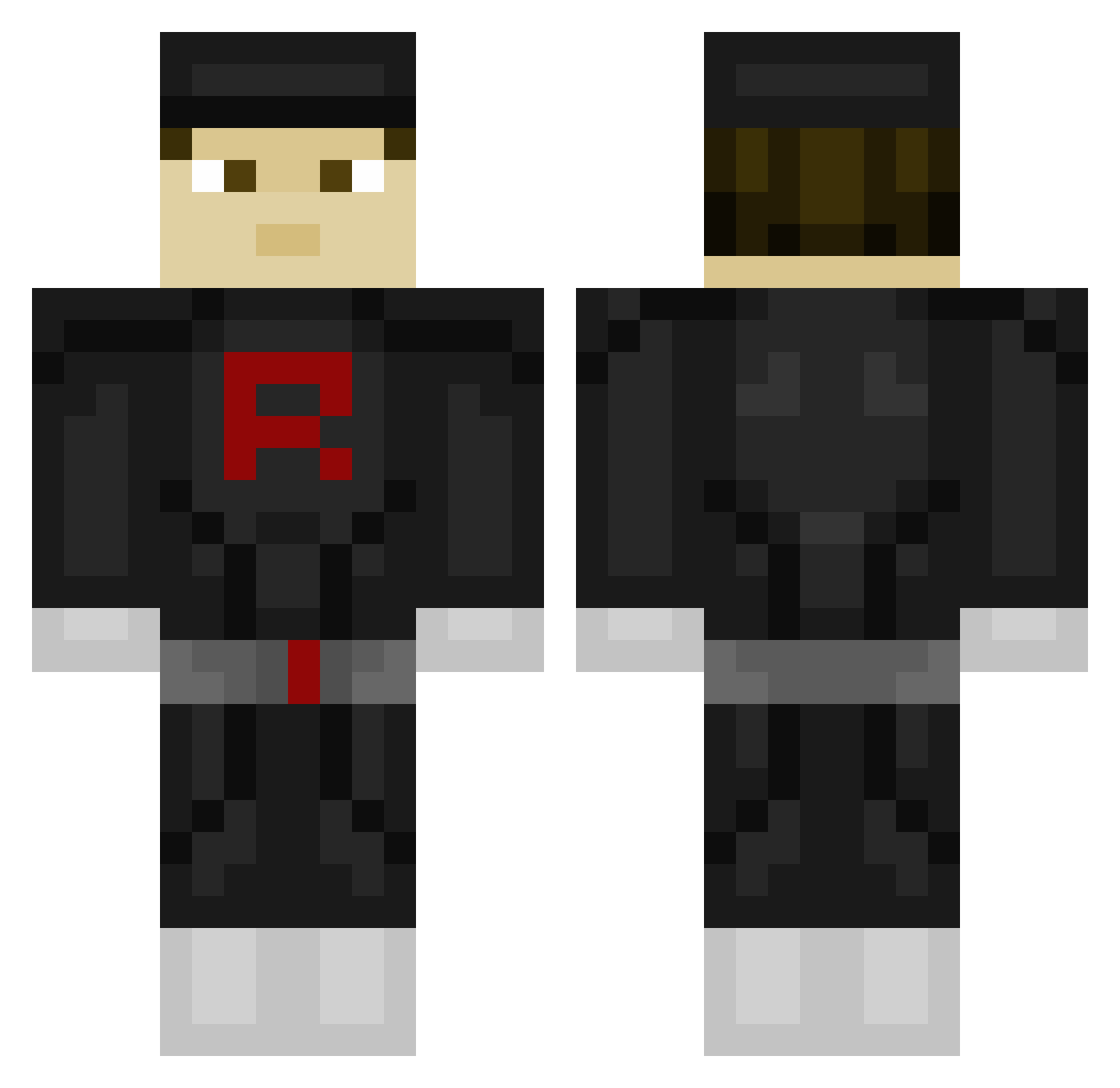 _Taco_Pirate_ Minecraft skin, front and back view