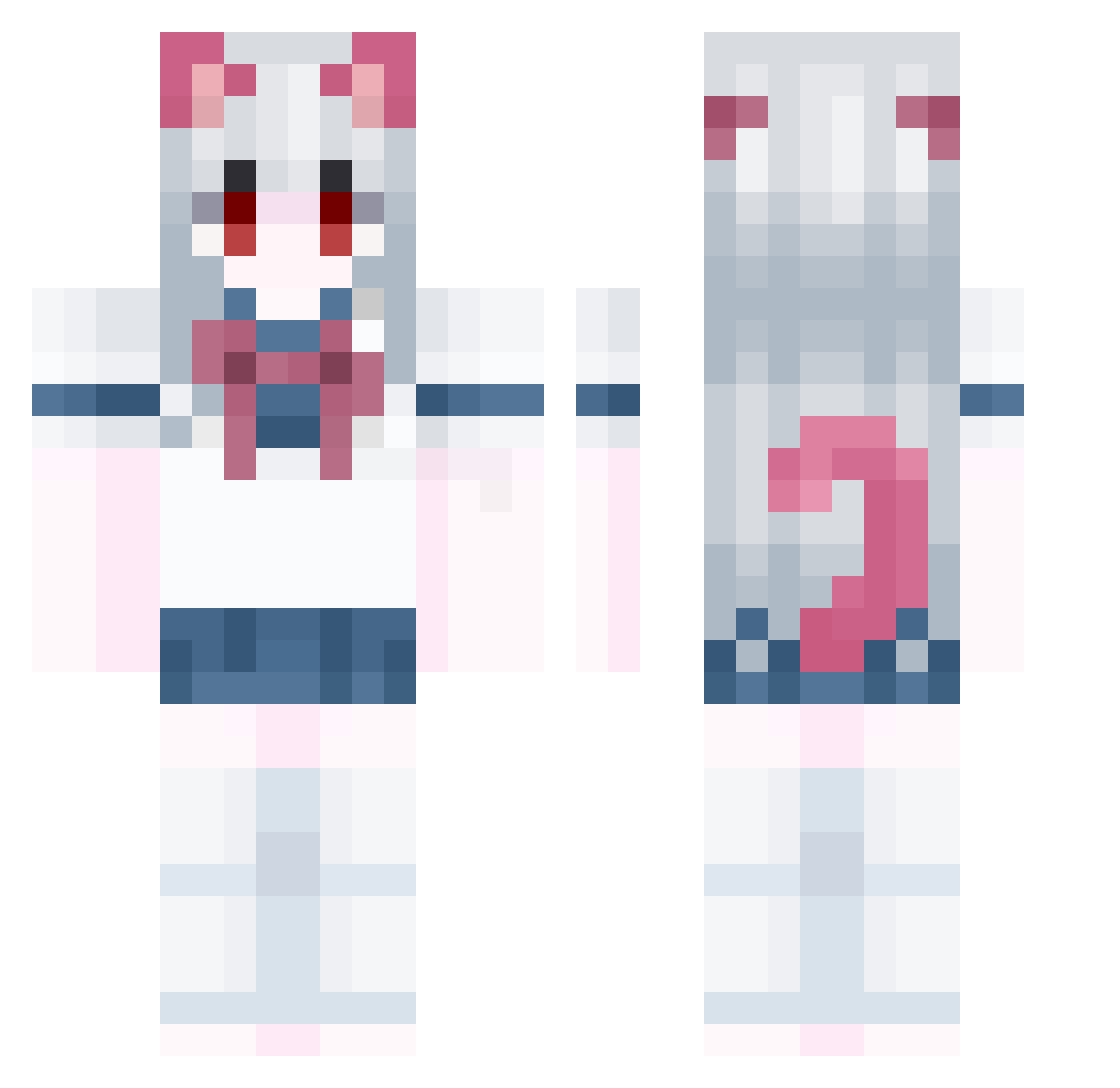 FBLbem Minecraft skin, front and back view