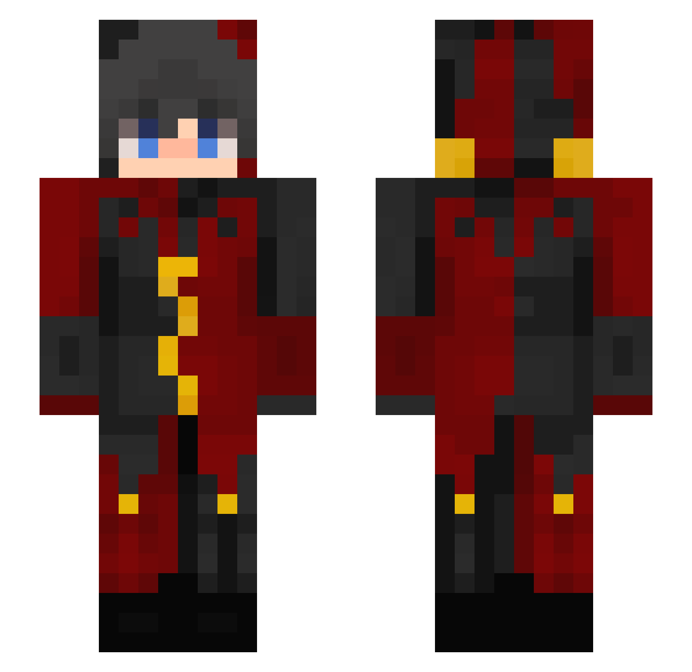 Grup_ Minecraft skin, front and back view