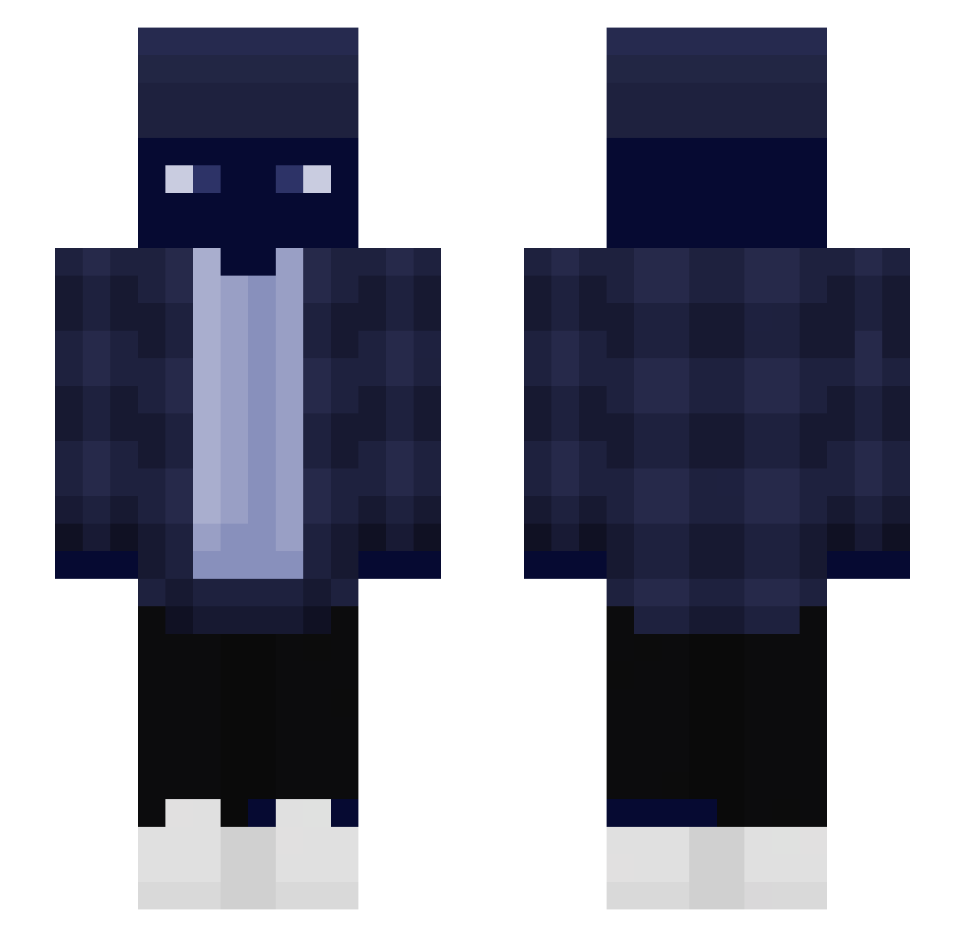 sea1987 Minecraft skin, front and back view