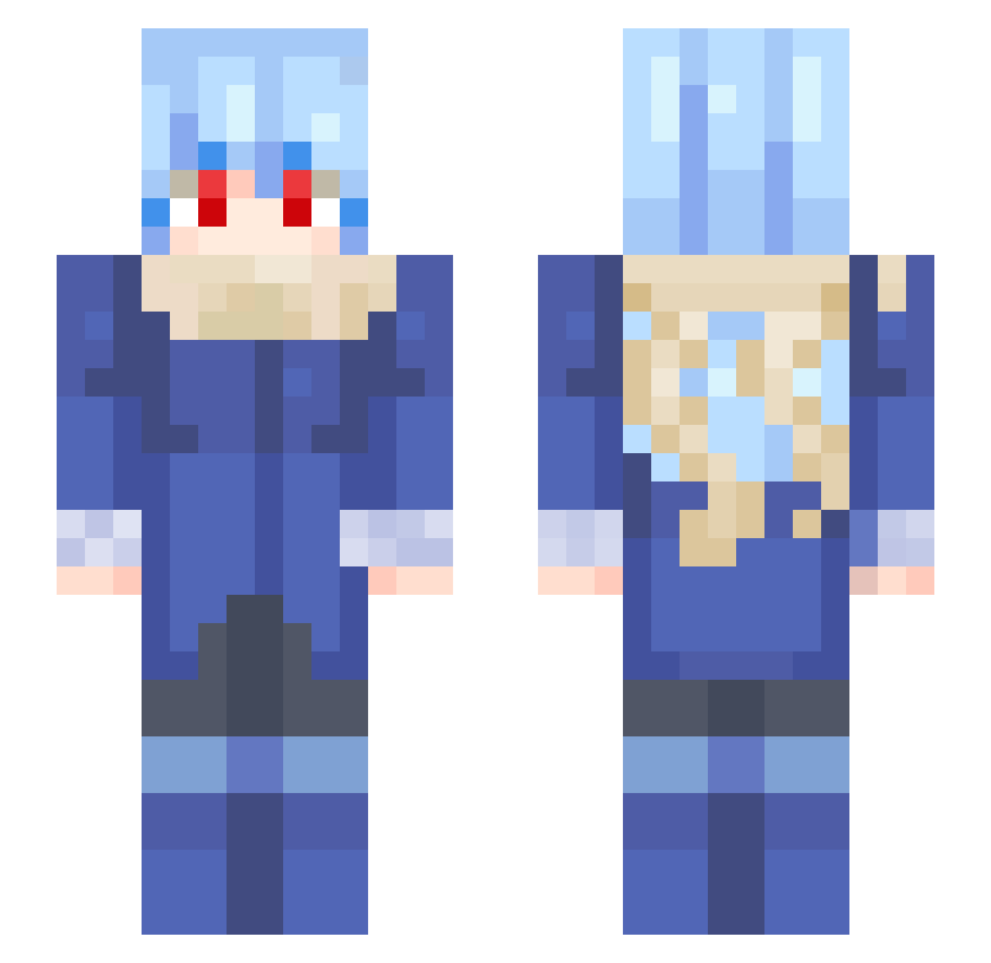 ytoma5 Minecraft skin, front and back view
