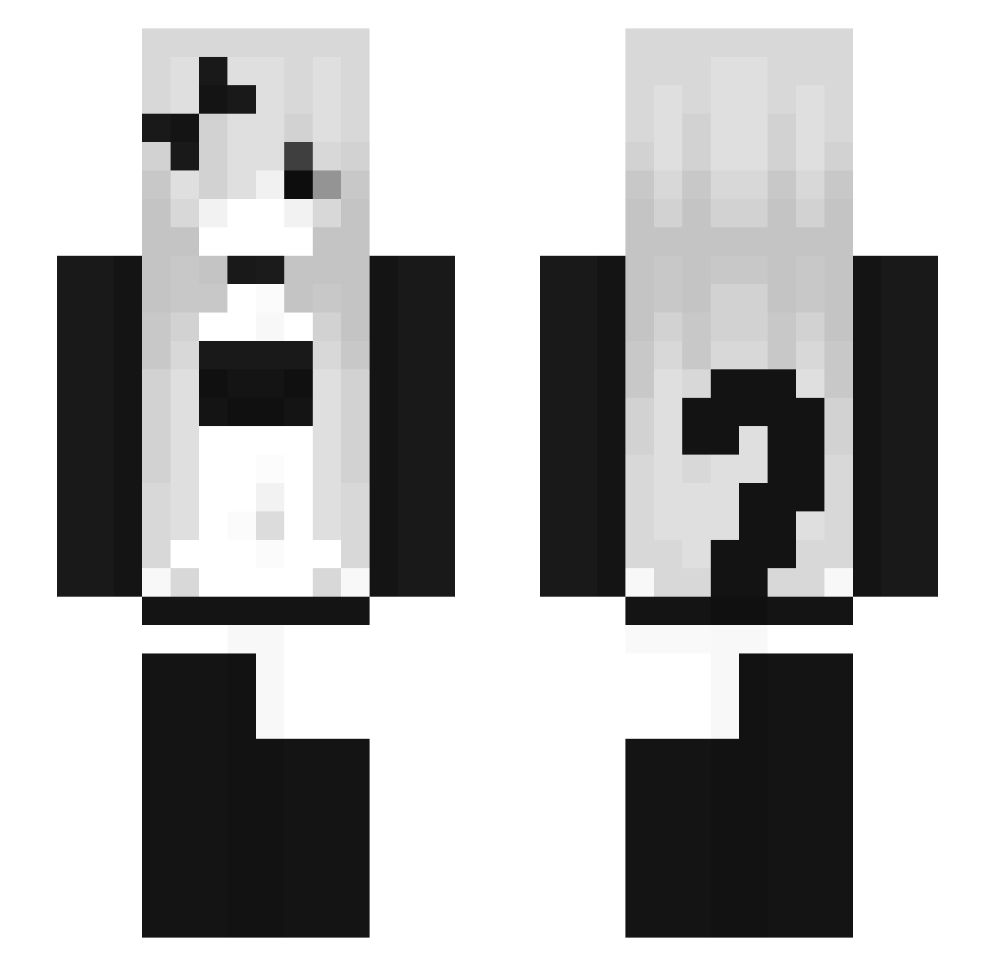 e6yu Minecraft skin, front and back view