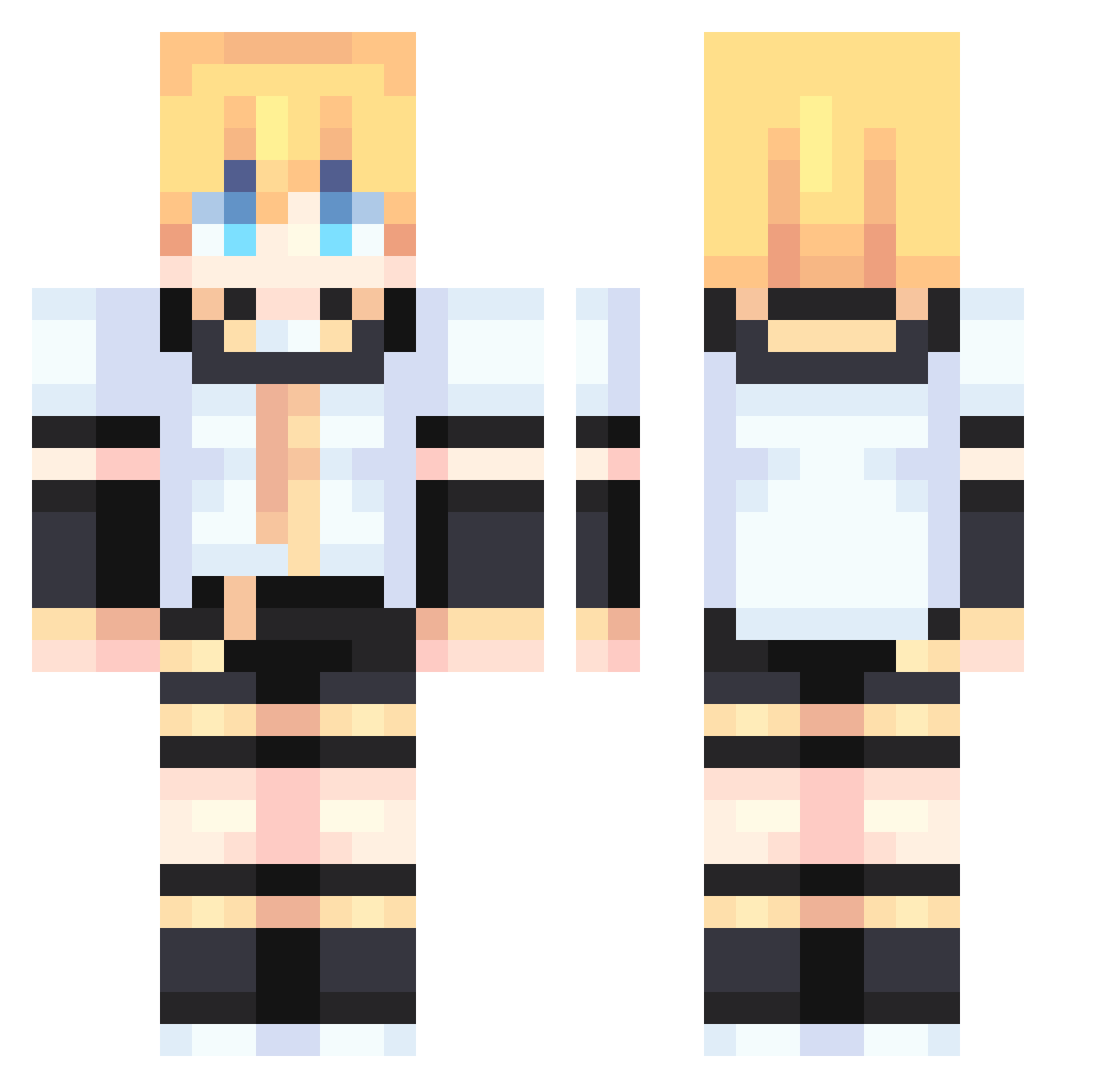 len_kmine Minecraft skin, front and back view