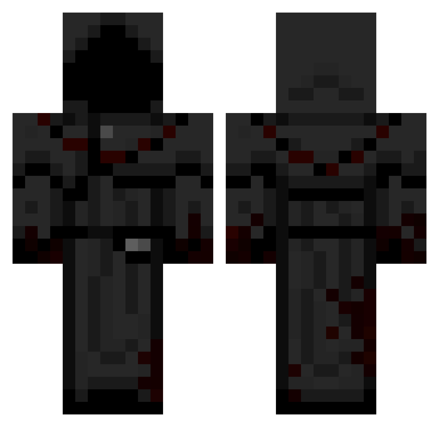 AmaranthineN335 Minecraft skin, front and back view