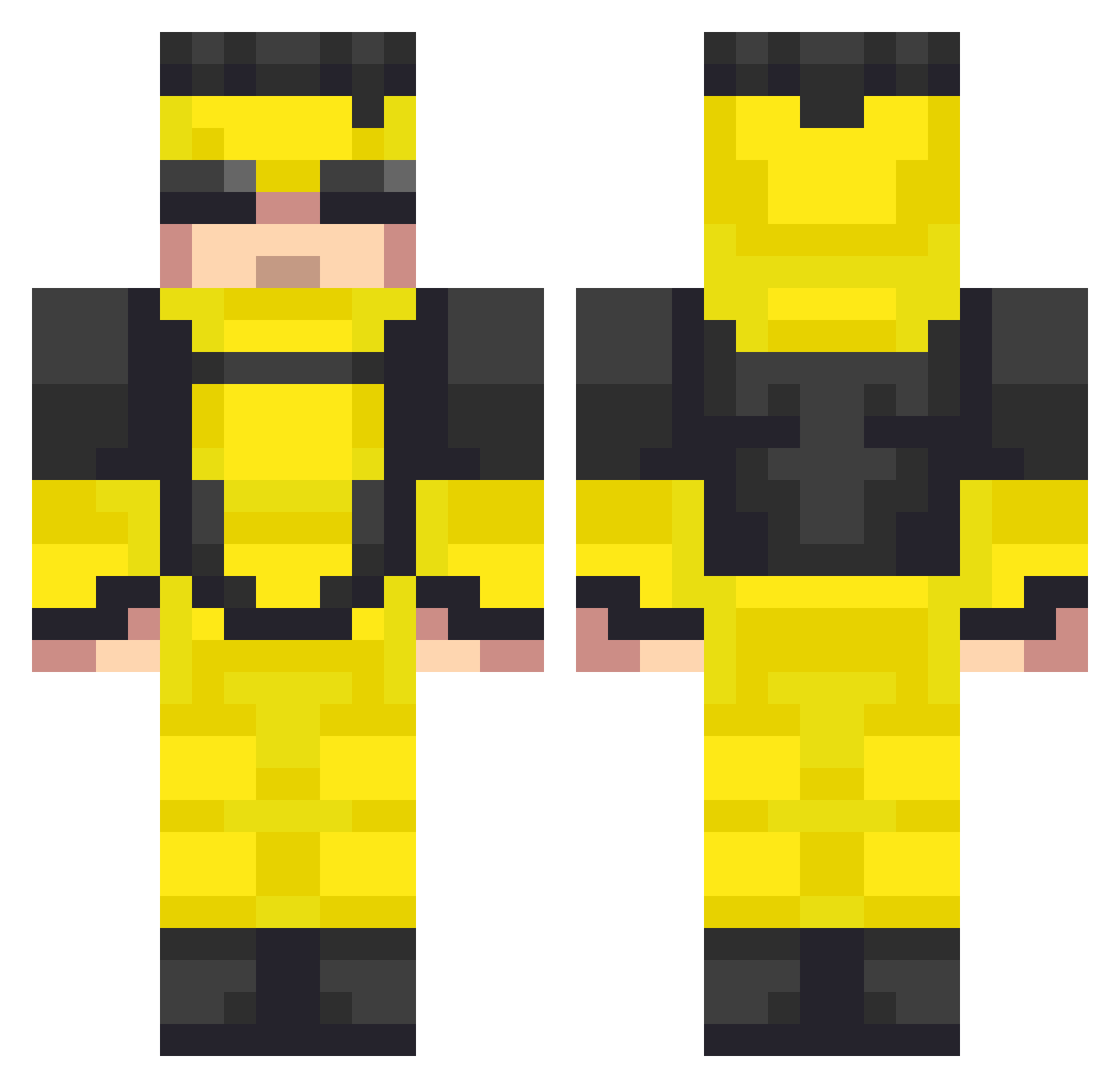 realconti Minecraft skin, front and back view