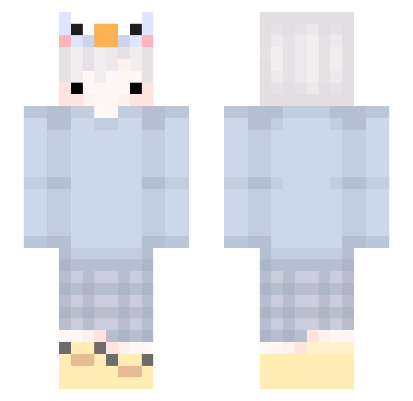 lil_beetlejuice Minecraft skin, front and back view