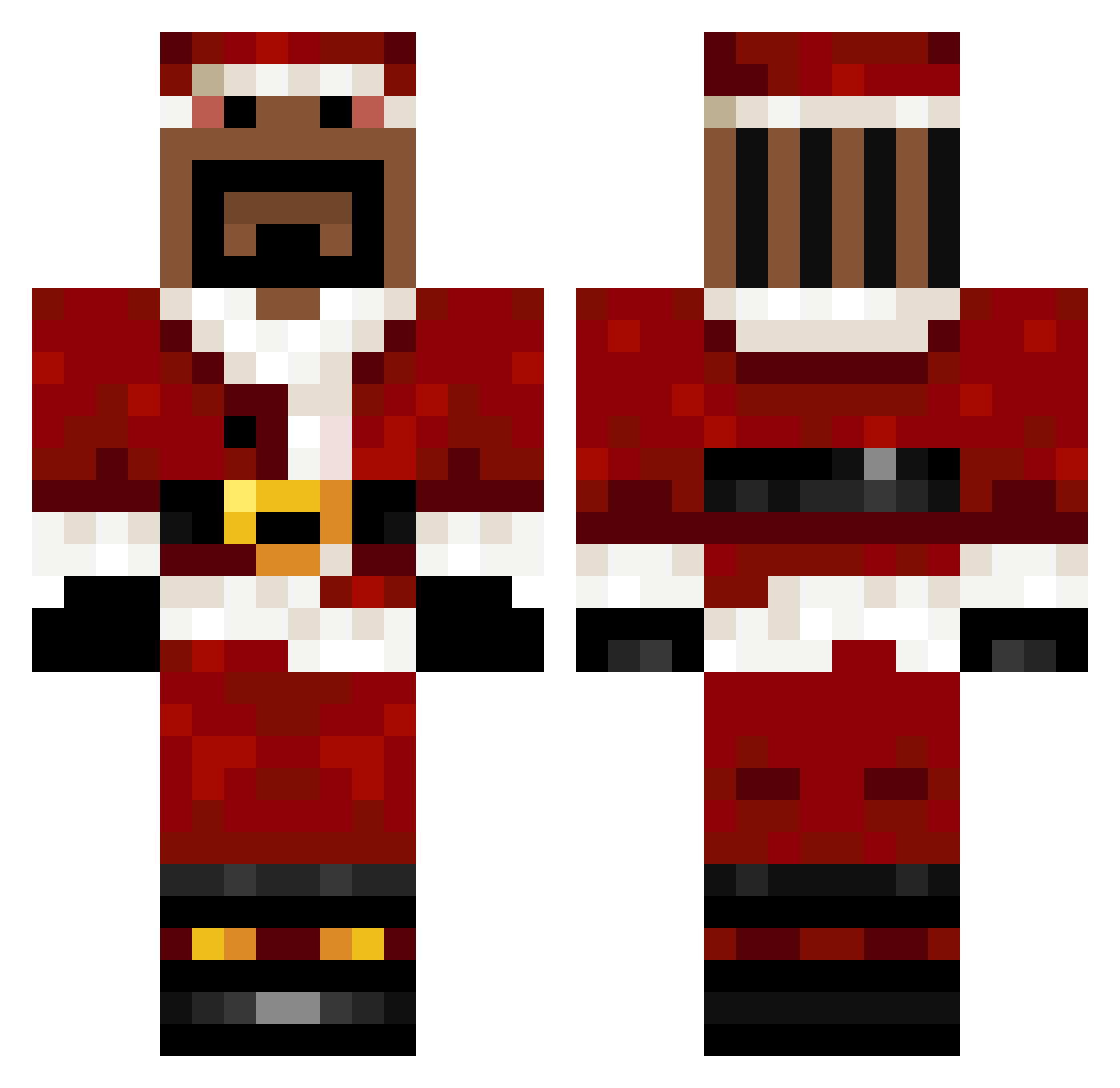 WAYPOINT_YT Minecraft skin, front and back view