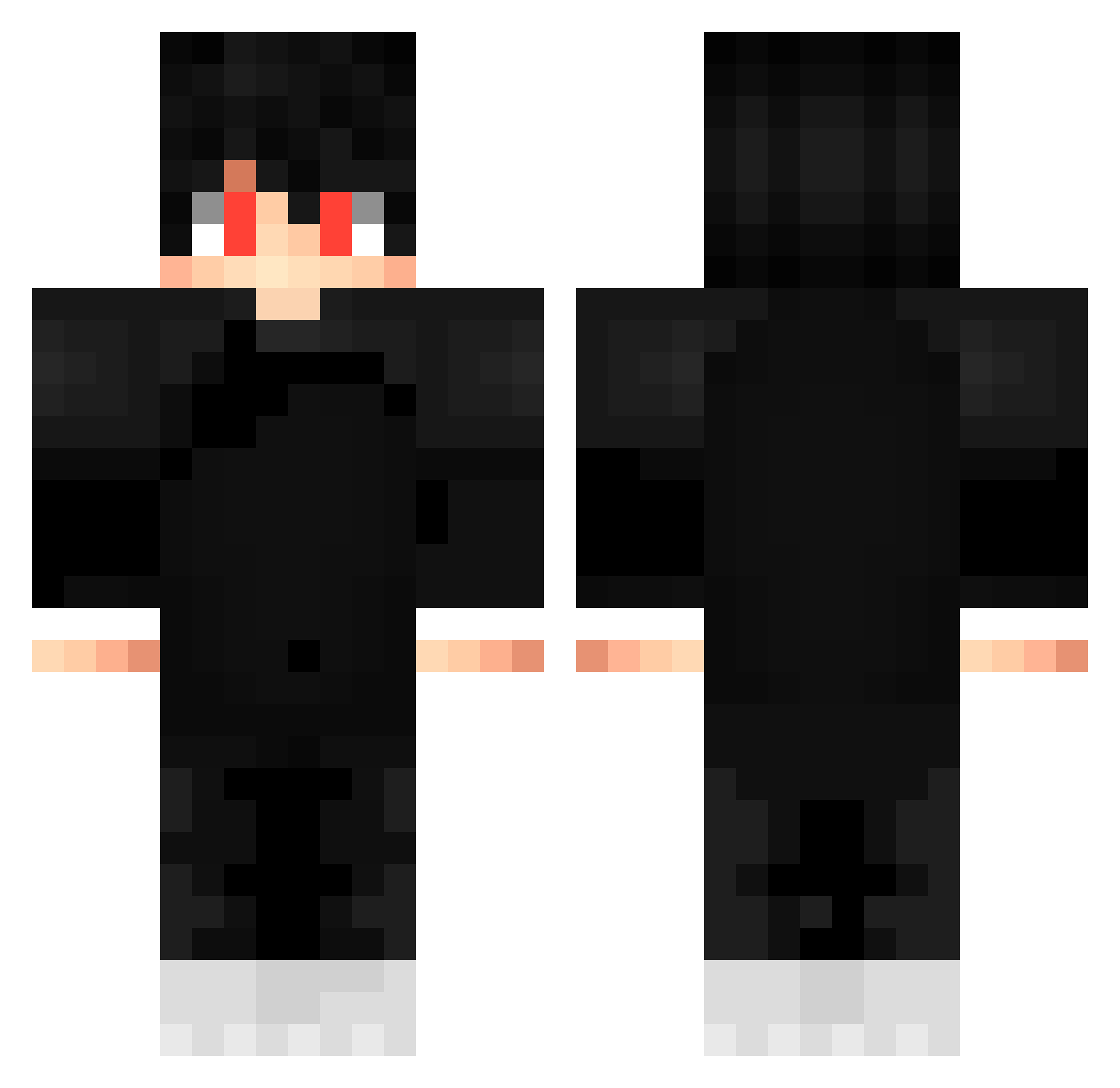 Zexious_ Minecraft skin, front and back view