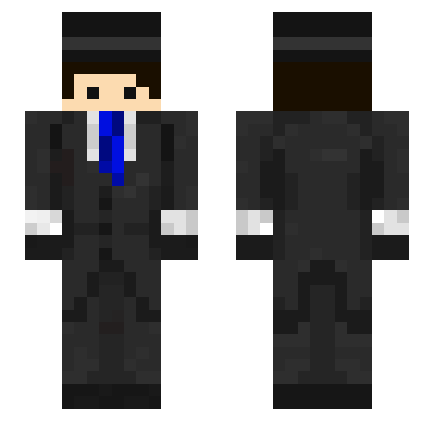 Shuo Minecraft skin, front and back view