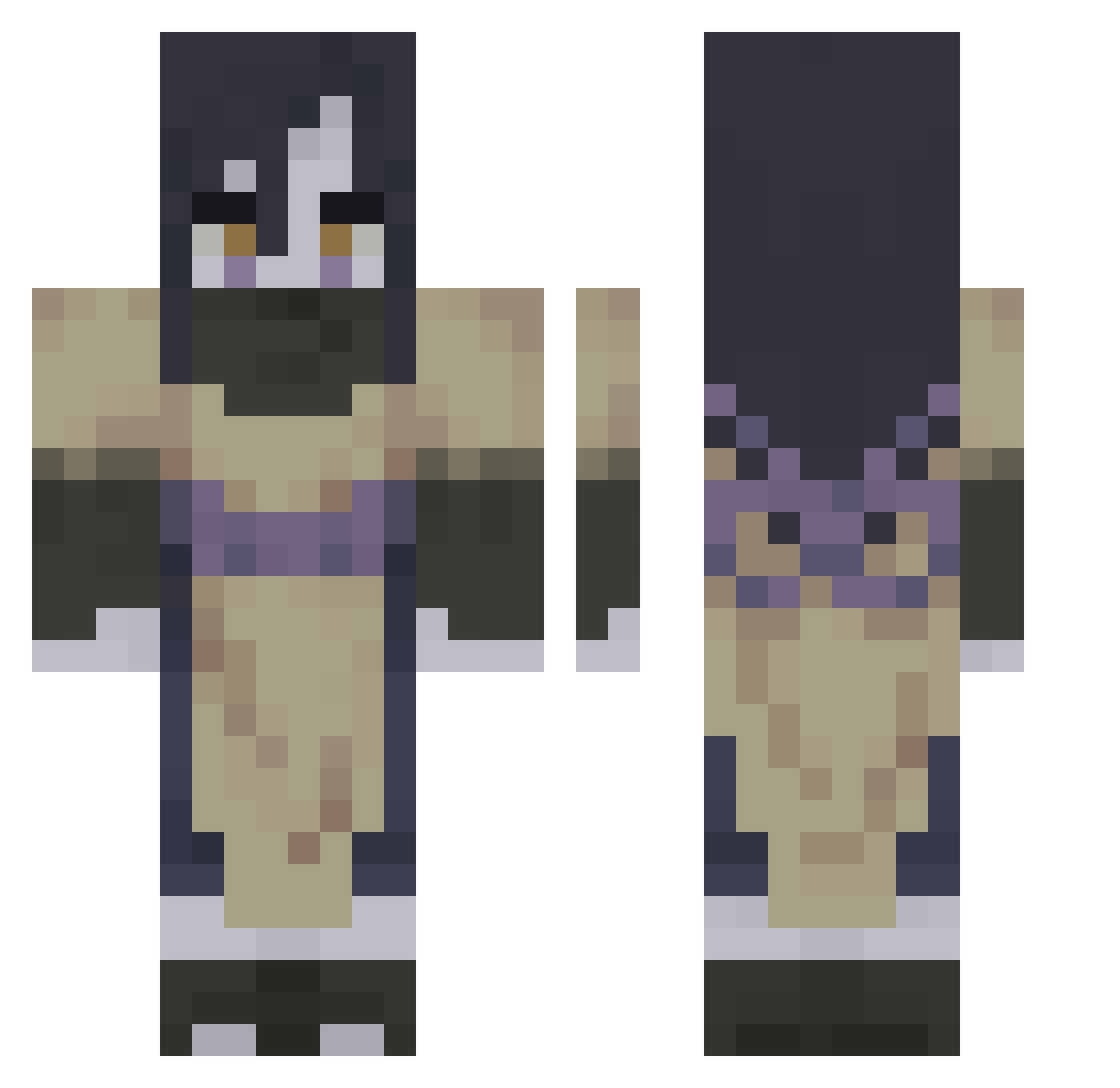 RizkyMaulid Minecraft skin, front and back view