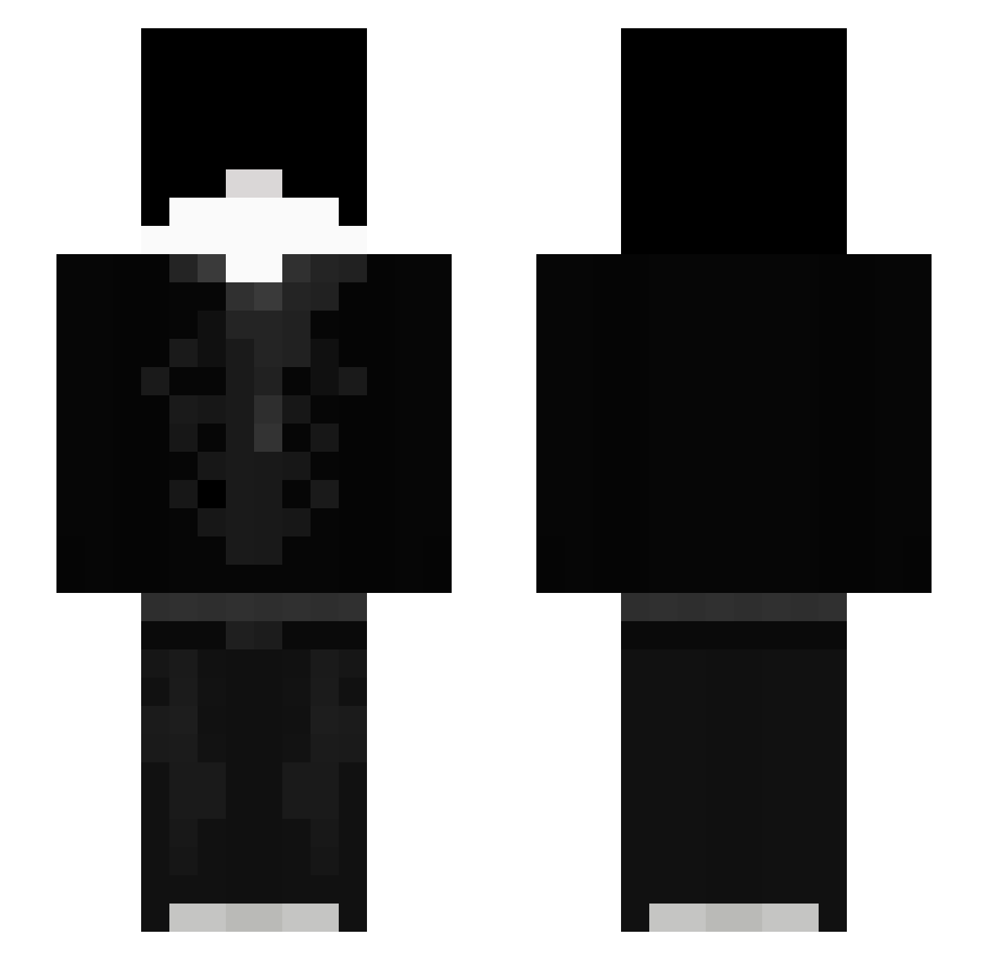 ZertixSQ Minecraft skin, front and back view