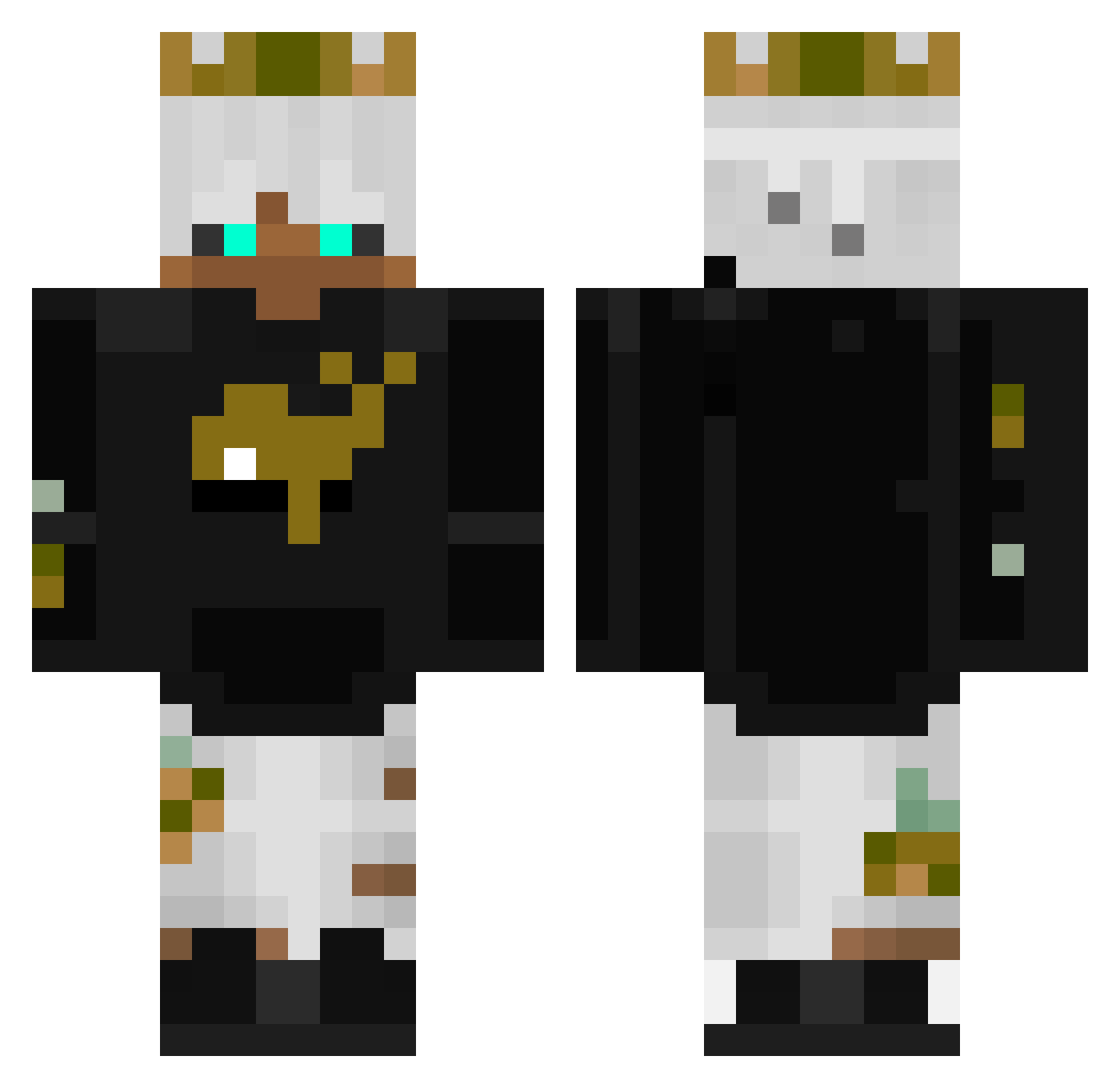 shanghun_960508 Minecraft skin, front and back view