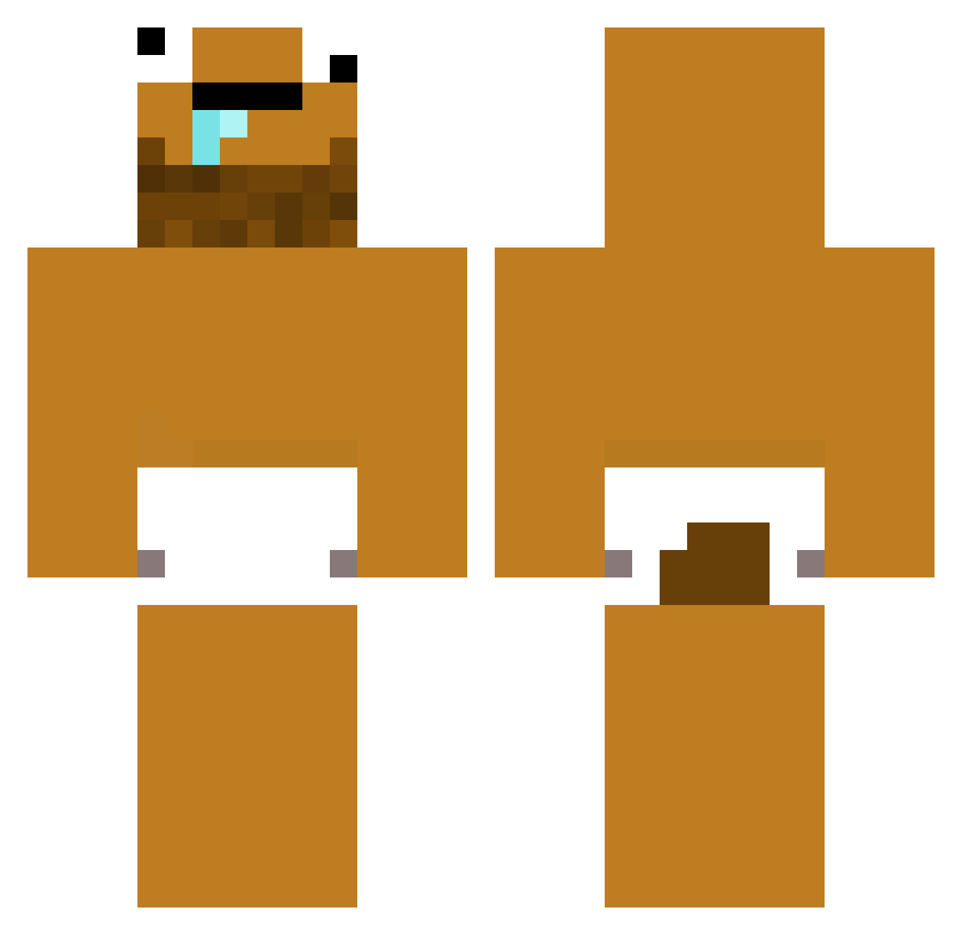 YoungGamerKirill Minecraft skin, front and back view