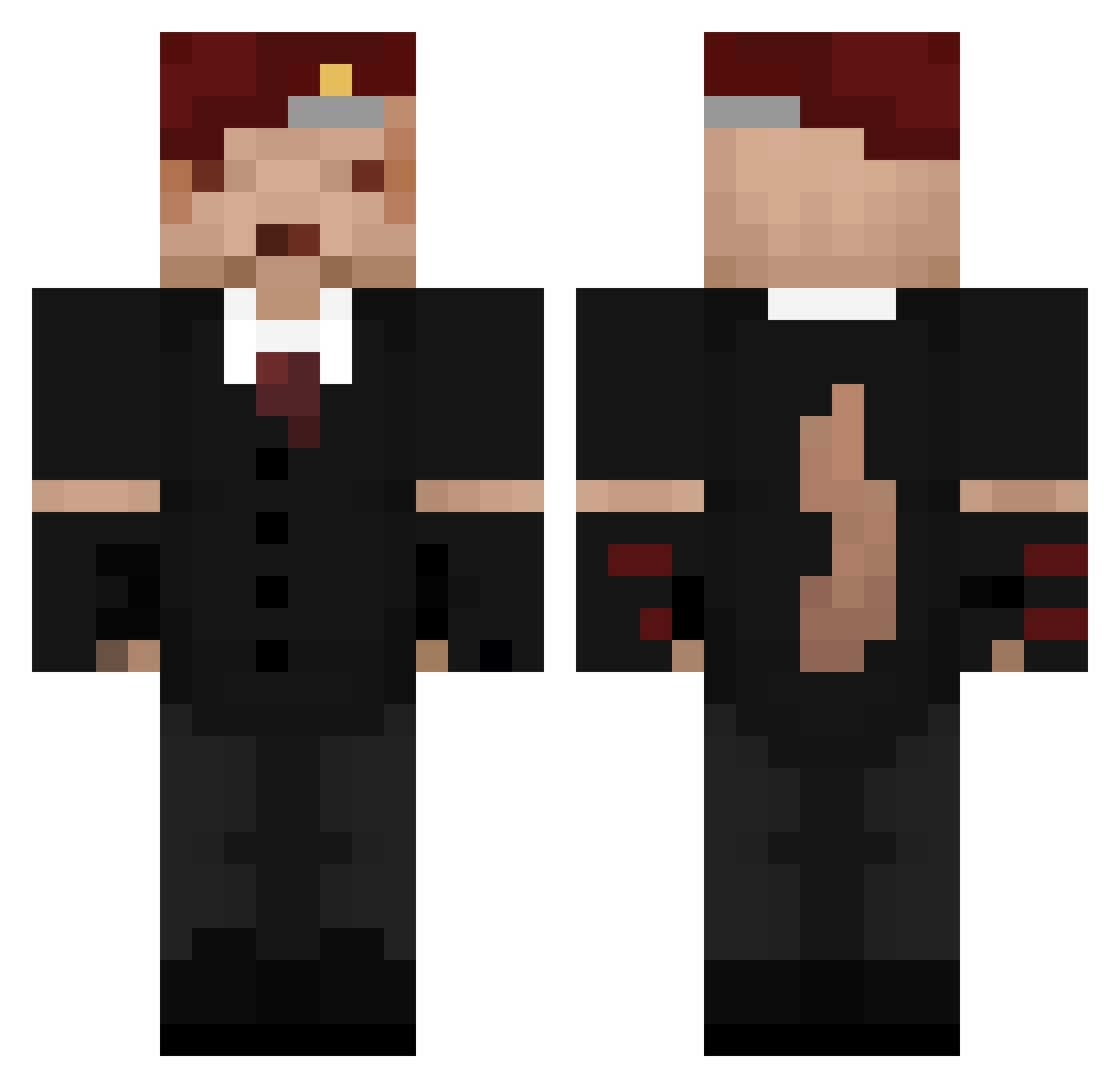 simply_ZK Minecraft skin, front and back view