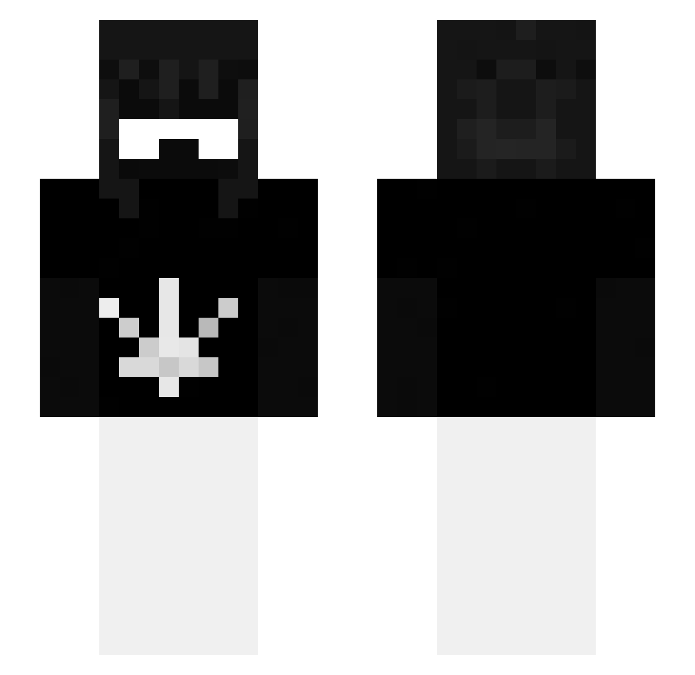 mq1c Minecraft skin, front and back view