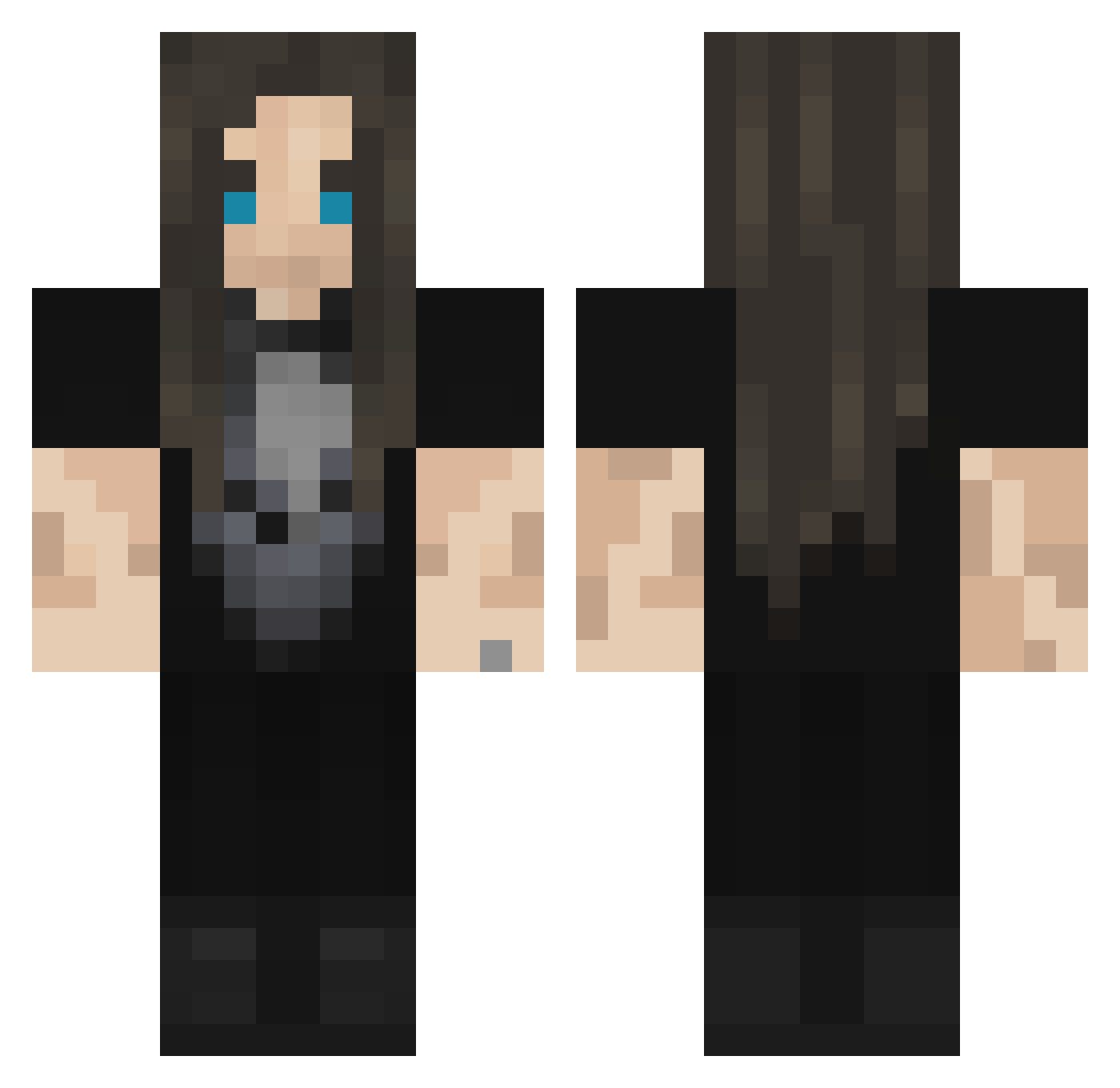 Jasionek Minecraft skin, front and back view