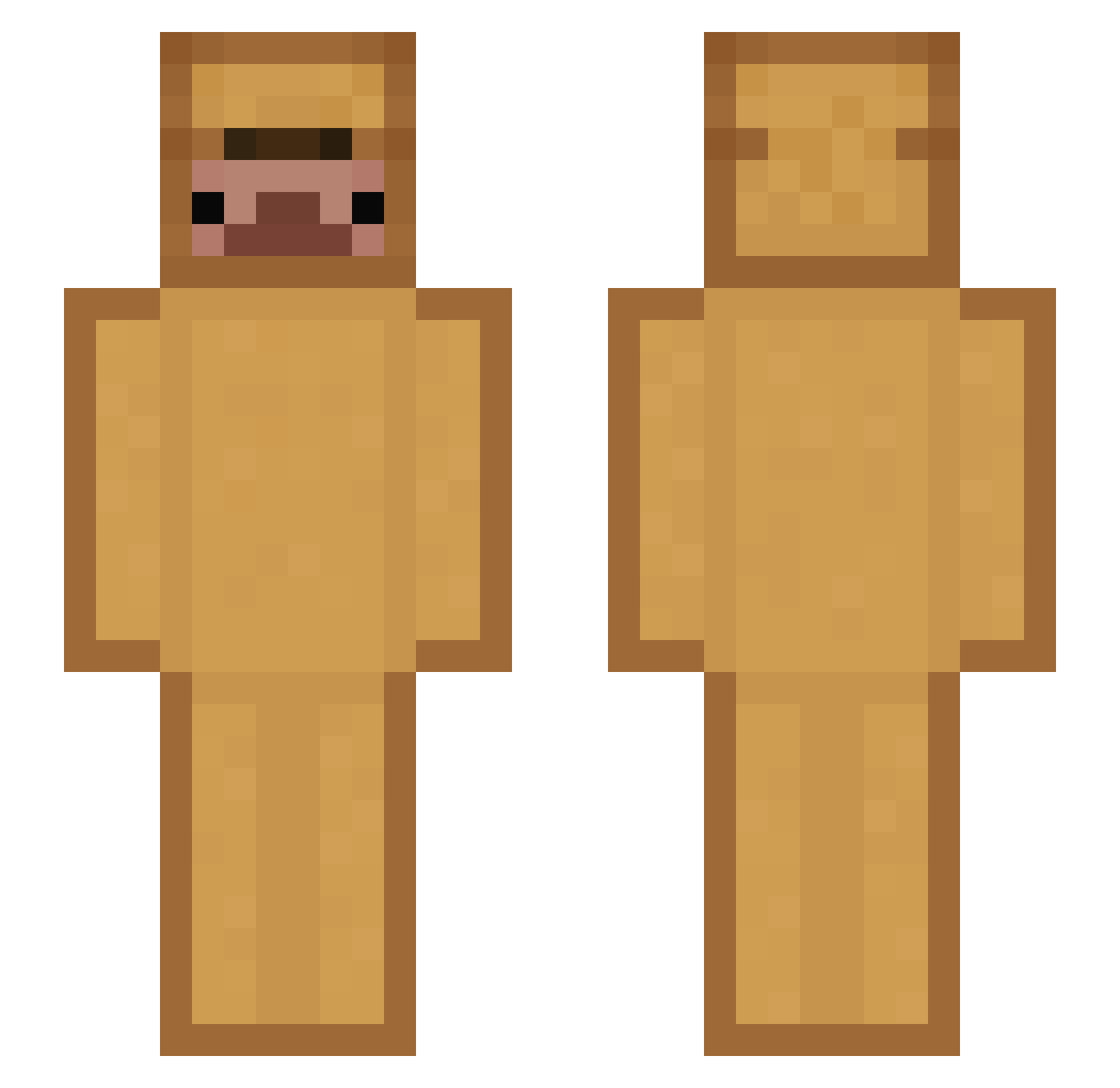 APat_27 Minecraft skin, front and back view