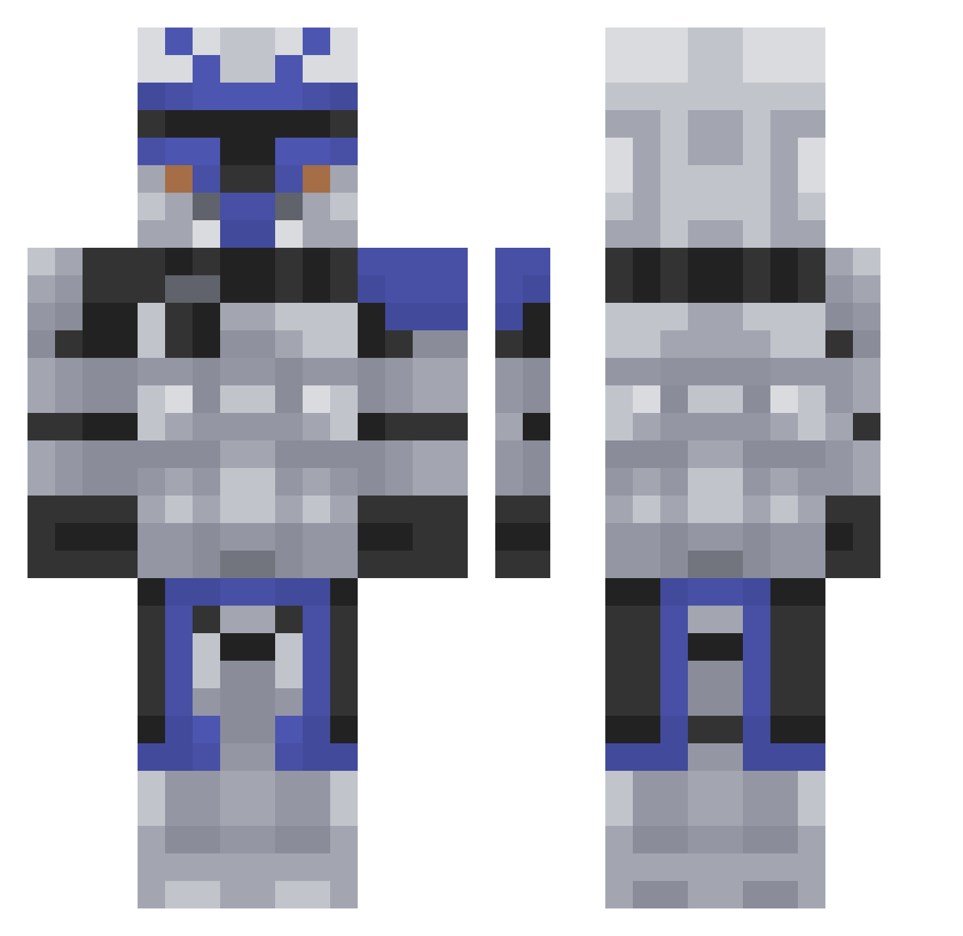 Guapooo_ Minecraft skin, front and back view
