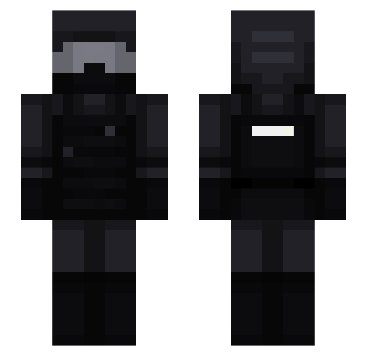 AllegroCupid211 Minecraft skin, front and back view