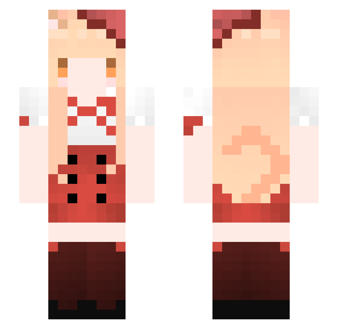 ASD8038 Minecraft skin, front and back view