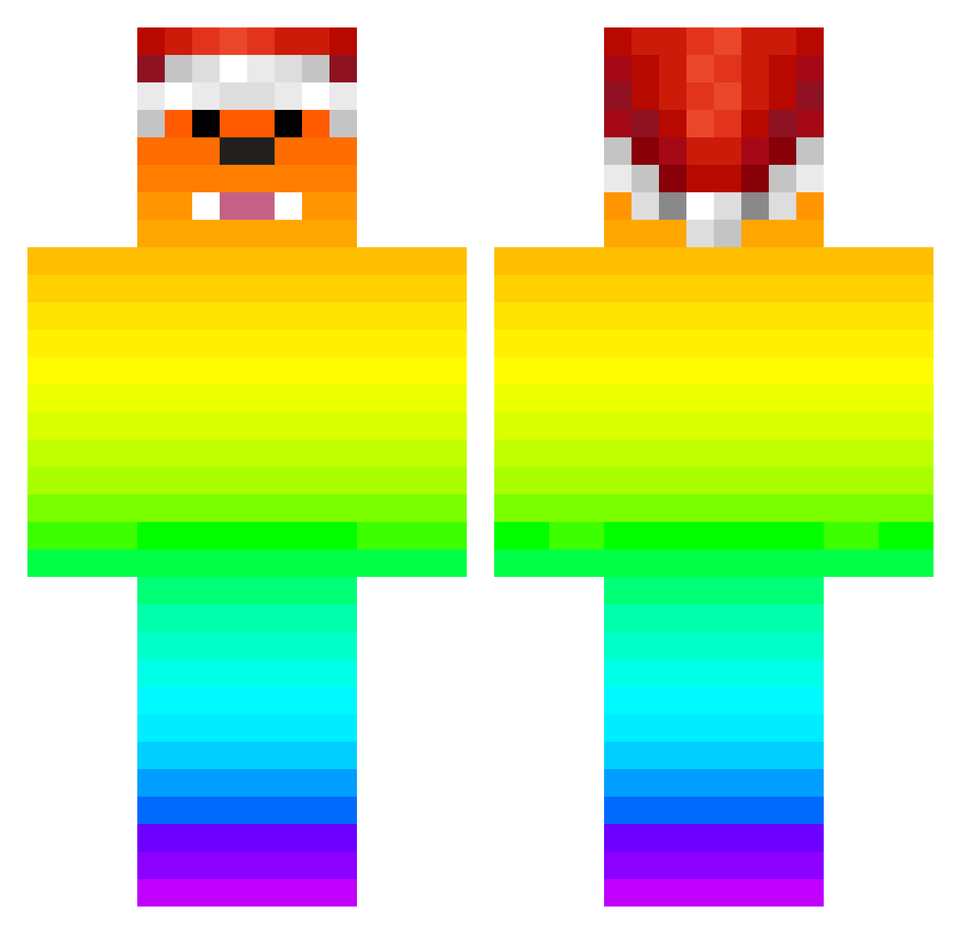 superSTARDerek Minecraft skin, front and back view