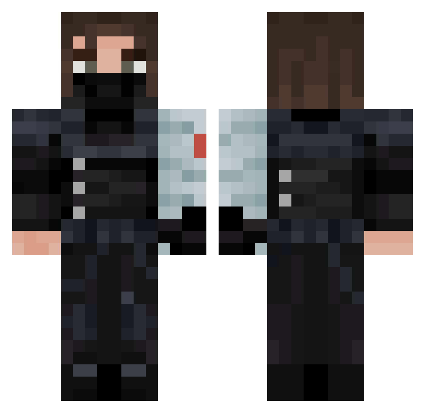 IchiranRamen Minecraft skin, front and back view
