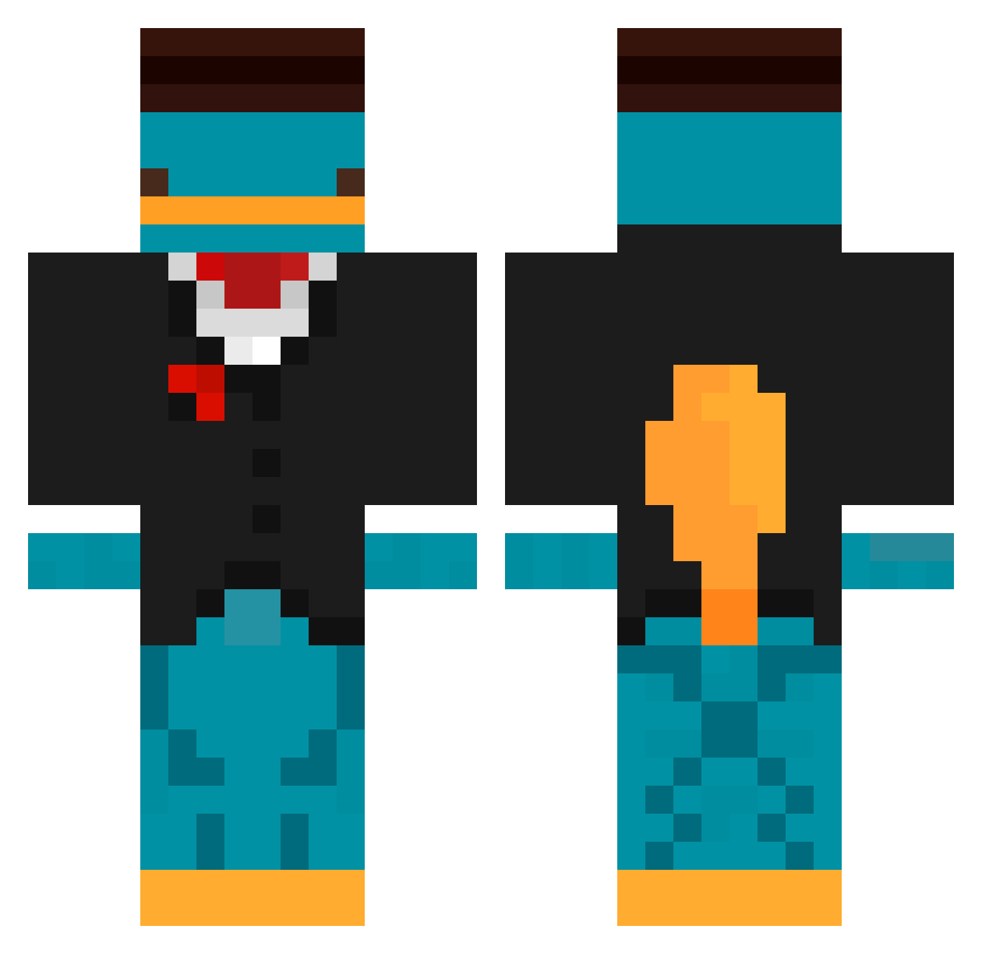 szalonaszynka27 Minecraft skin, front and back view