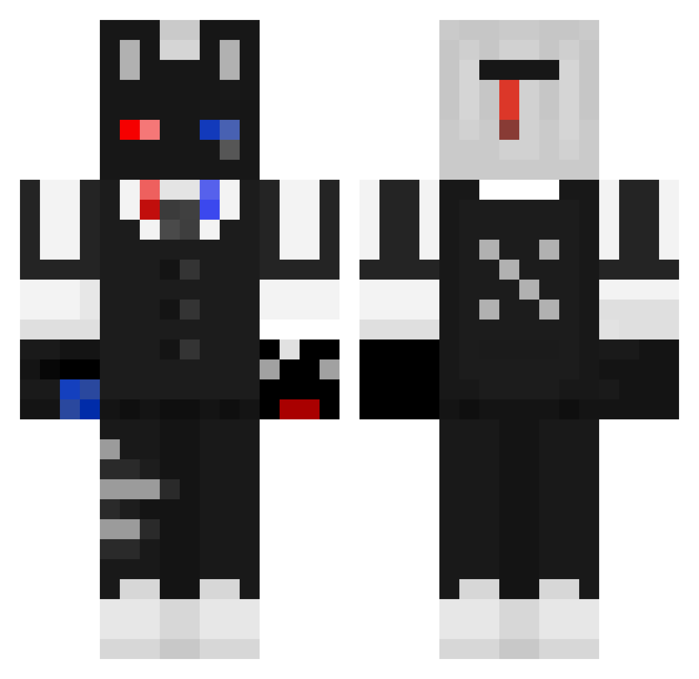 8c_buns Minecraft skin, front and back view