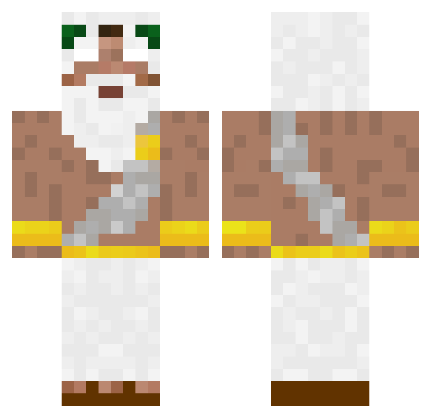 j8o_ Minecraft skin, front and back view