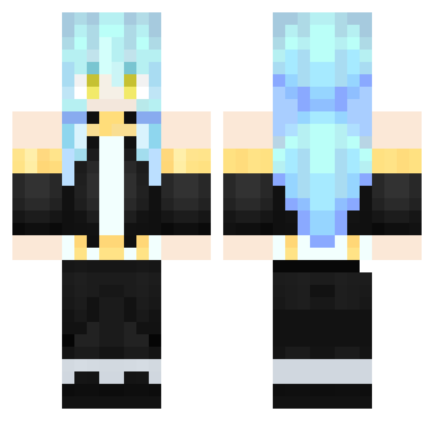 Miranha_Gameplay Minecraft skin, front and back view